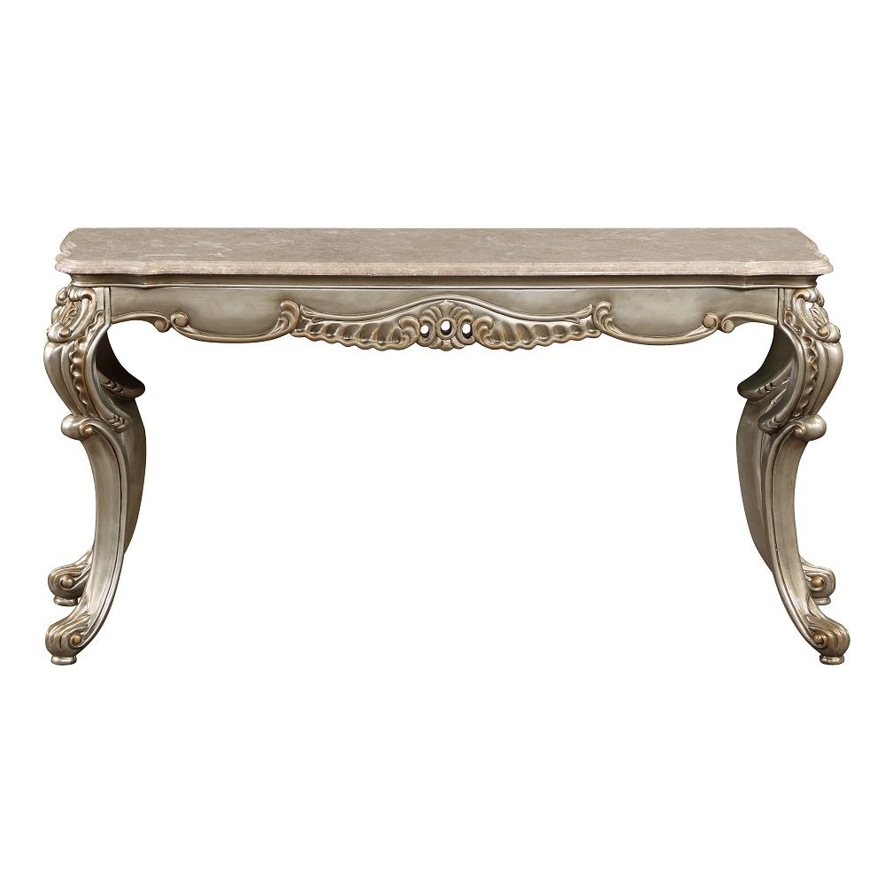 Miliani - Sofa Table With Marble Top - Natural Antique Bronze - Urban Living Furniture (Los Angeles, CA)