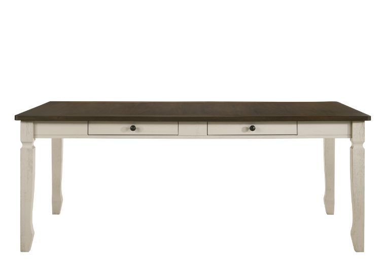 Fedele - Dining Table - Weathered Oak & Cream - Urban Living Furniture (Los Angeles, CA)