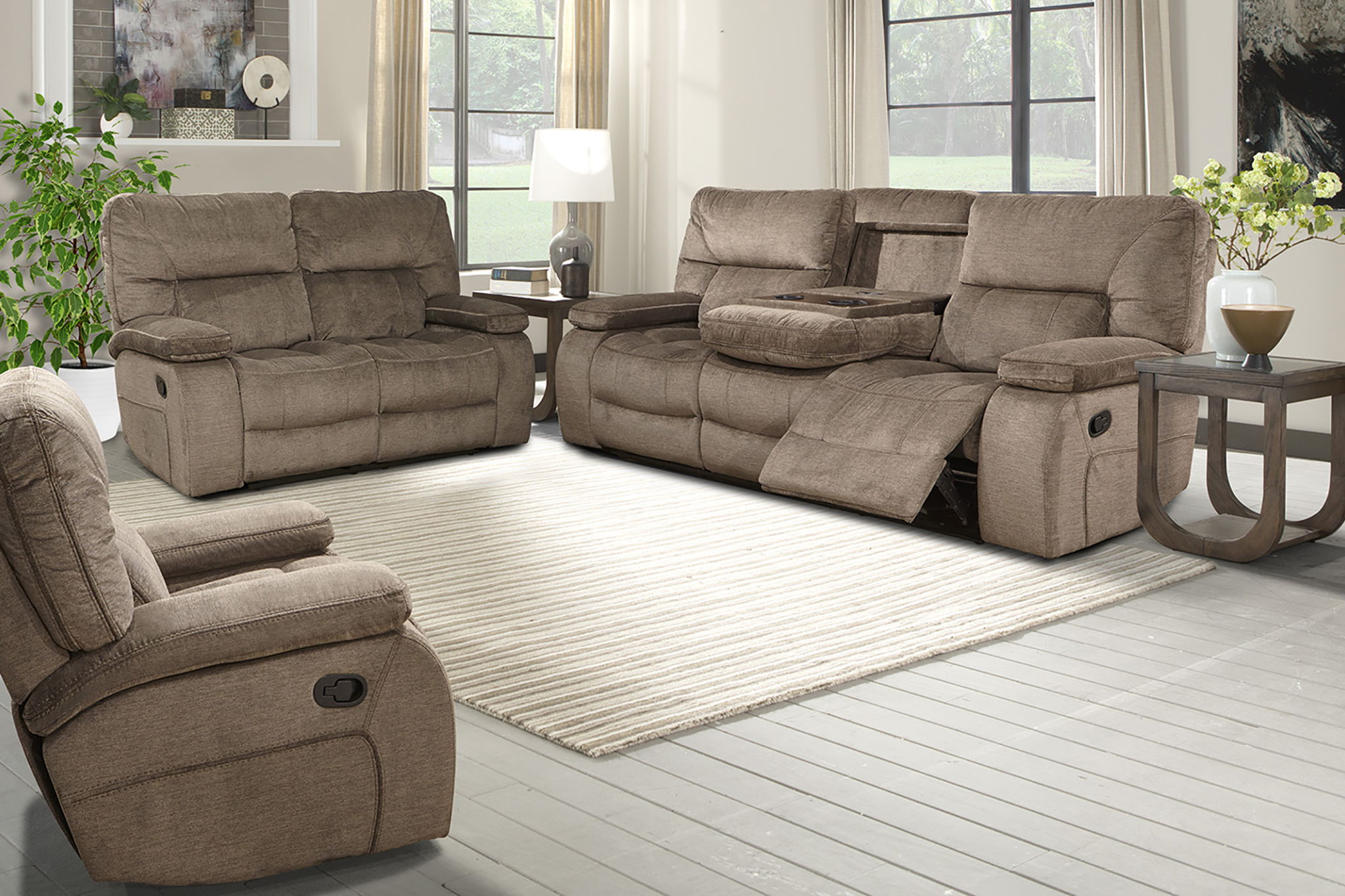Chapman - Manual Reclining Sofa, Loveseat, Recliner - Urban Living Furniture (Los Angeles, CA)