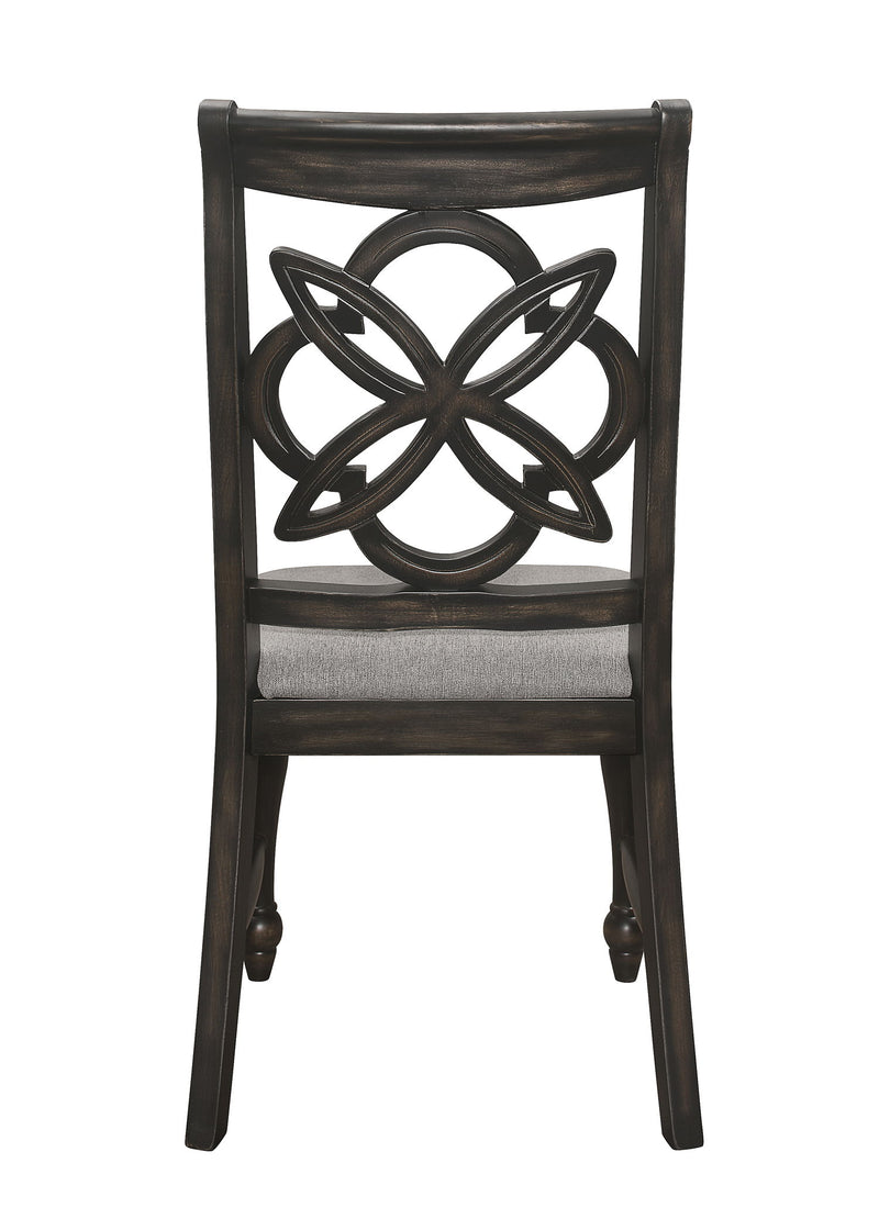 Hilara - Side Chair (Set of 2) - Gray / Charcoal