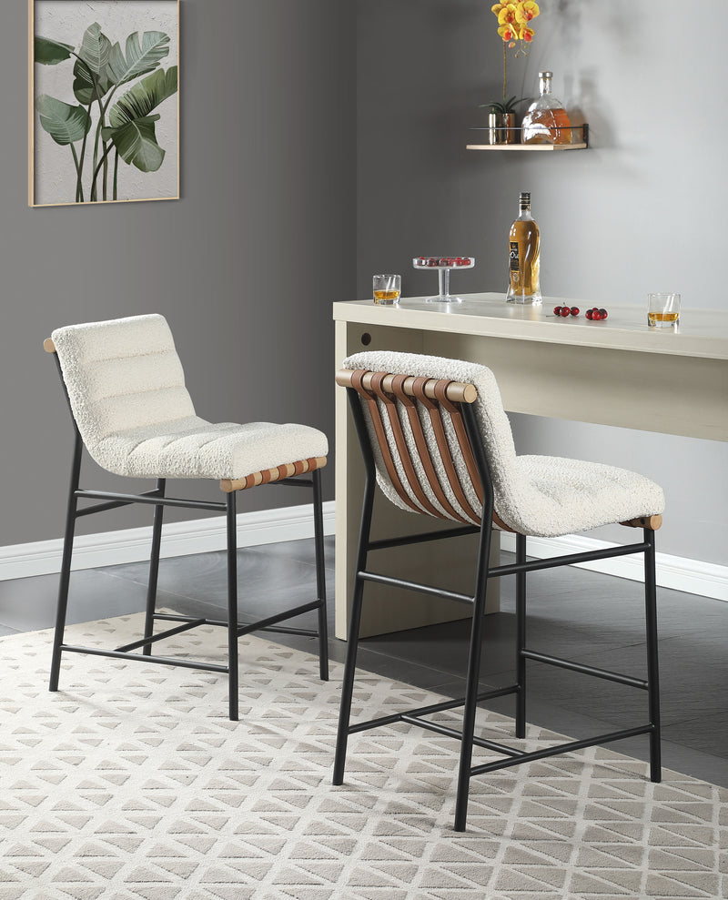 Lahni - 17" Boucle Fabric Counter Height Chair - Urban Living Furniture (Los Angeles, CA)