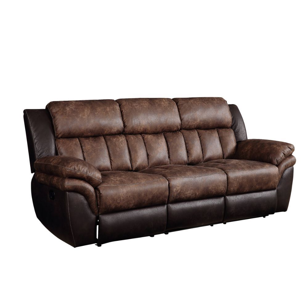 Jaylen - Motion Sofa - Toffee & Espresso Polished Microfiber - Urban Living Furniture (Los Angeles, CA)