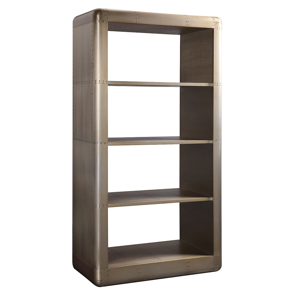 Jennavieve - Bookcase - Gold Aluminum - Urban Living Furniture (Los Angeles, CA)