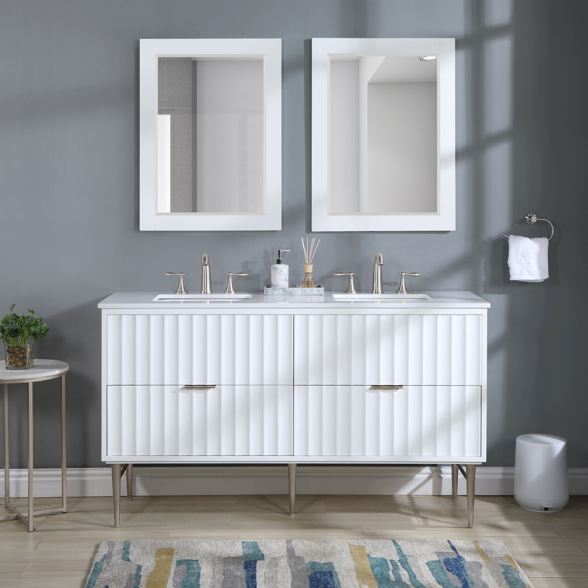 Modernist - Bathroom Vanity With Chrome Legs - Urban Living Furniture (Los Angeles, CA)