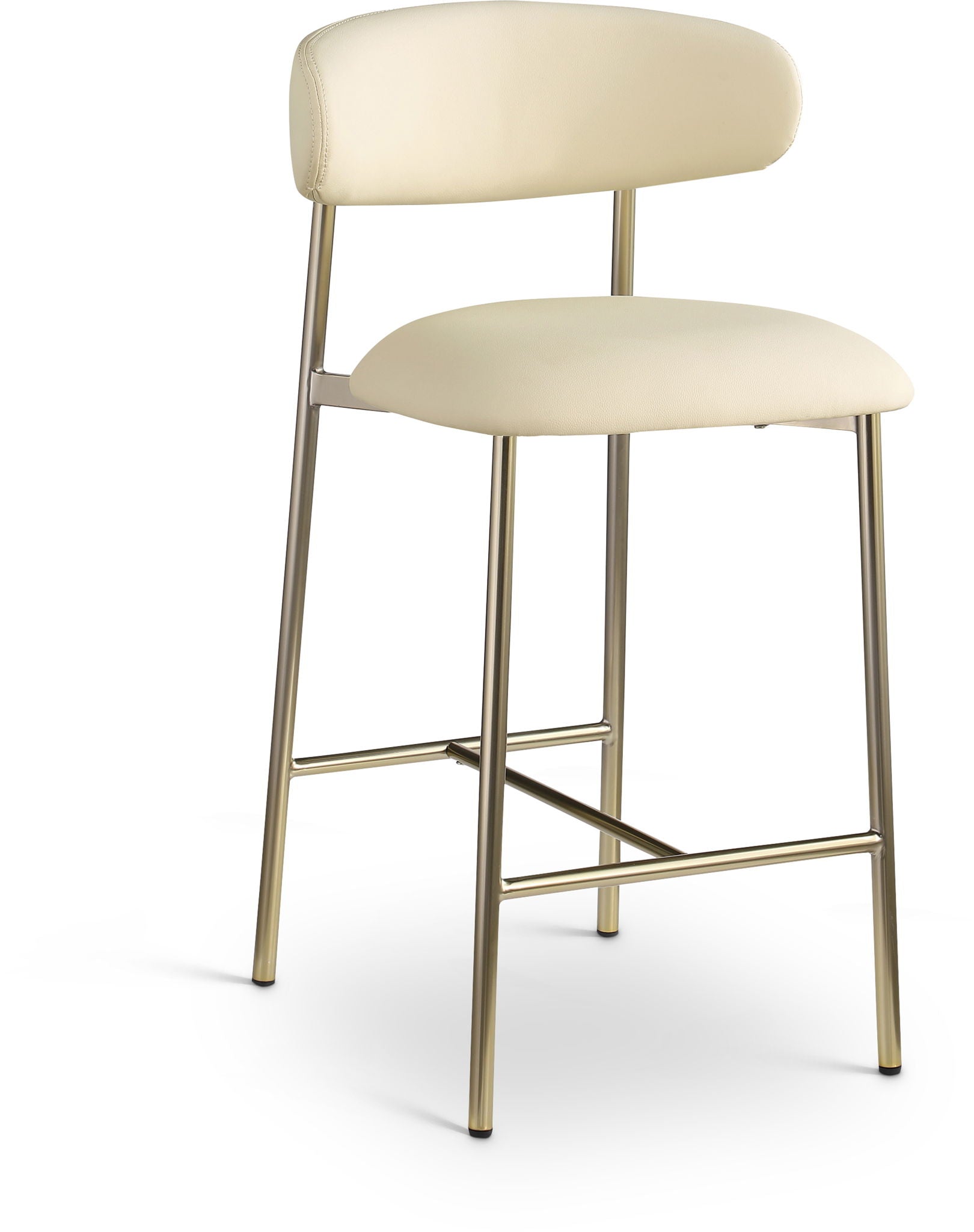 Lupita - Counter Stool With Brushed Gold Frame (Set of 2) - Urban Living Furniture (Los Angeles, CA)