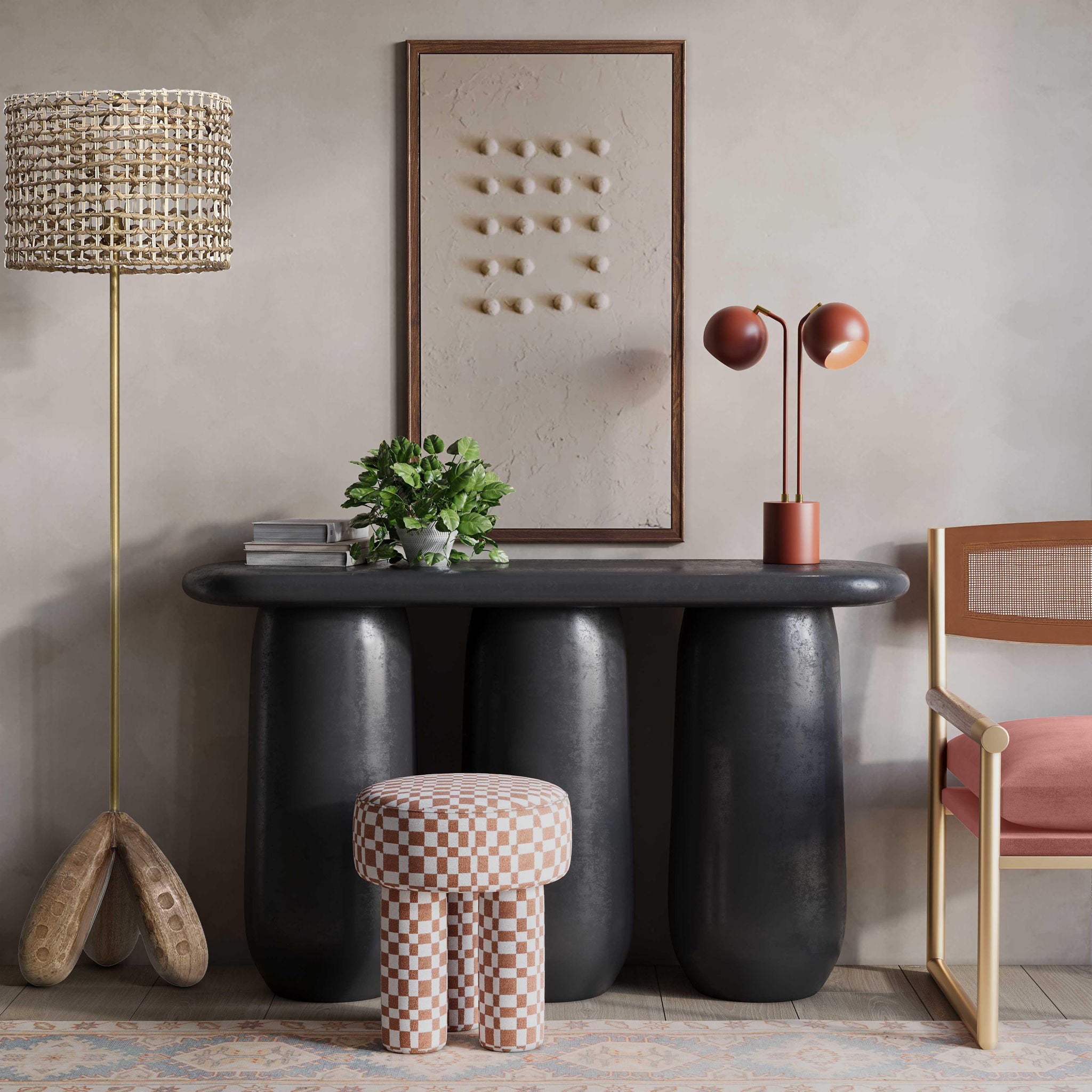 Claire - Knubby Stool - Urban Living Furniture (Los Angeles, CA)