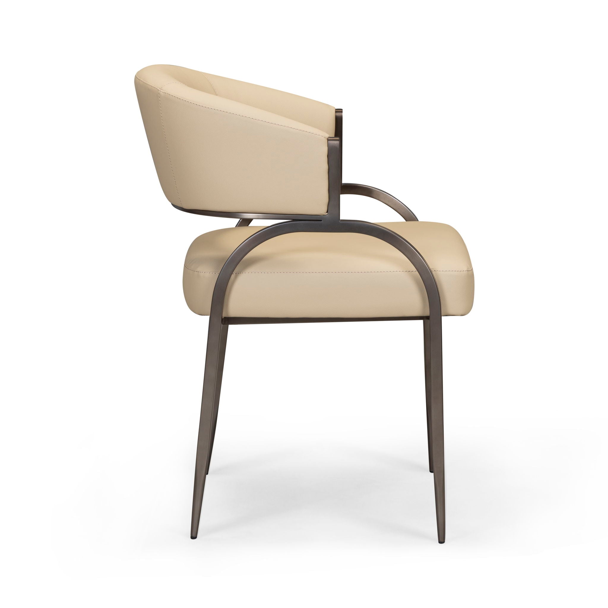 Tatum - Performance Vegan Leather Dining Chair - Taupe - Urban Living Furniture (Los Angeles, CA)