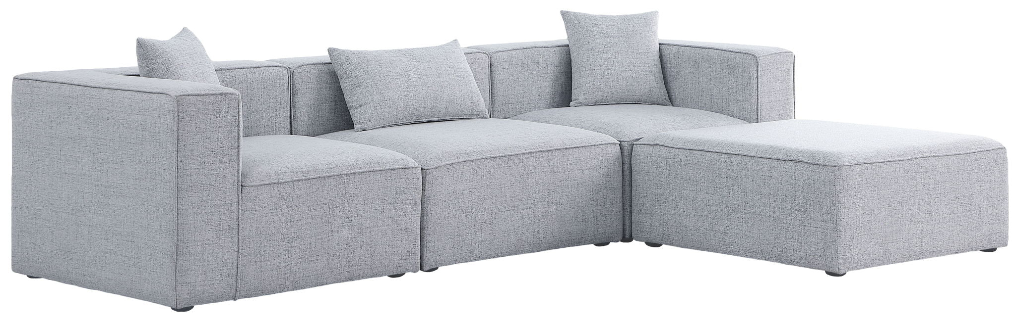 Cube - Linen 4 Piece Modular Sectional With Chaise - Urban Living Furniture (Los Angeles, CA)