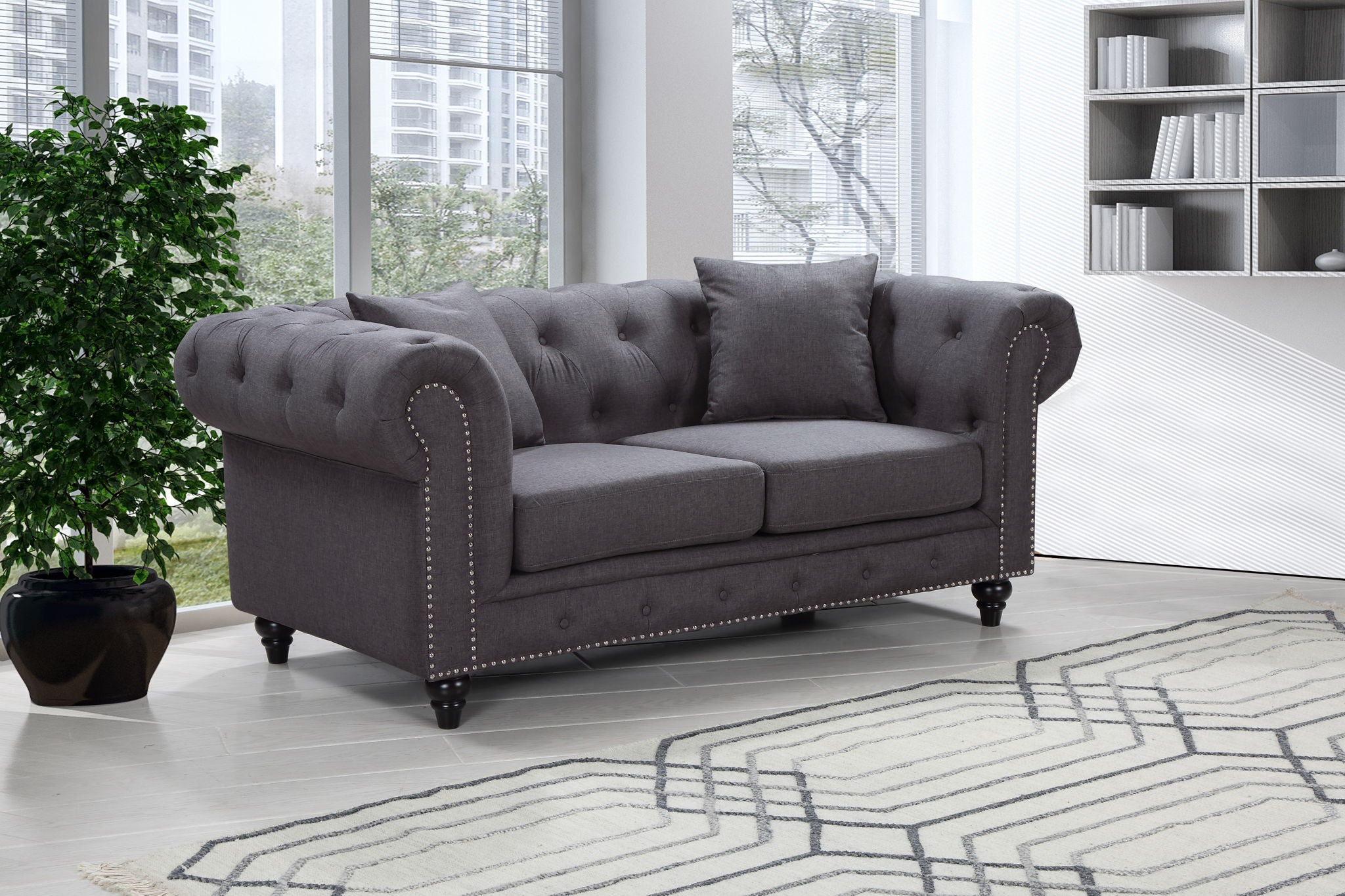 Chesterfield - Loveseat - Urban Living Furniture (Los Angeles, CA)