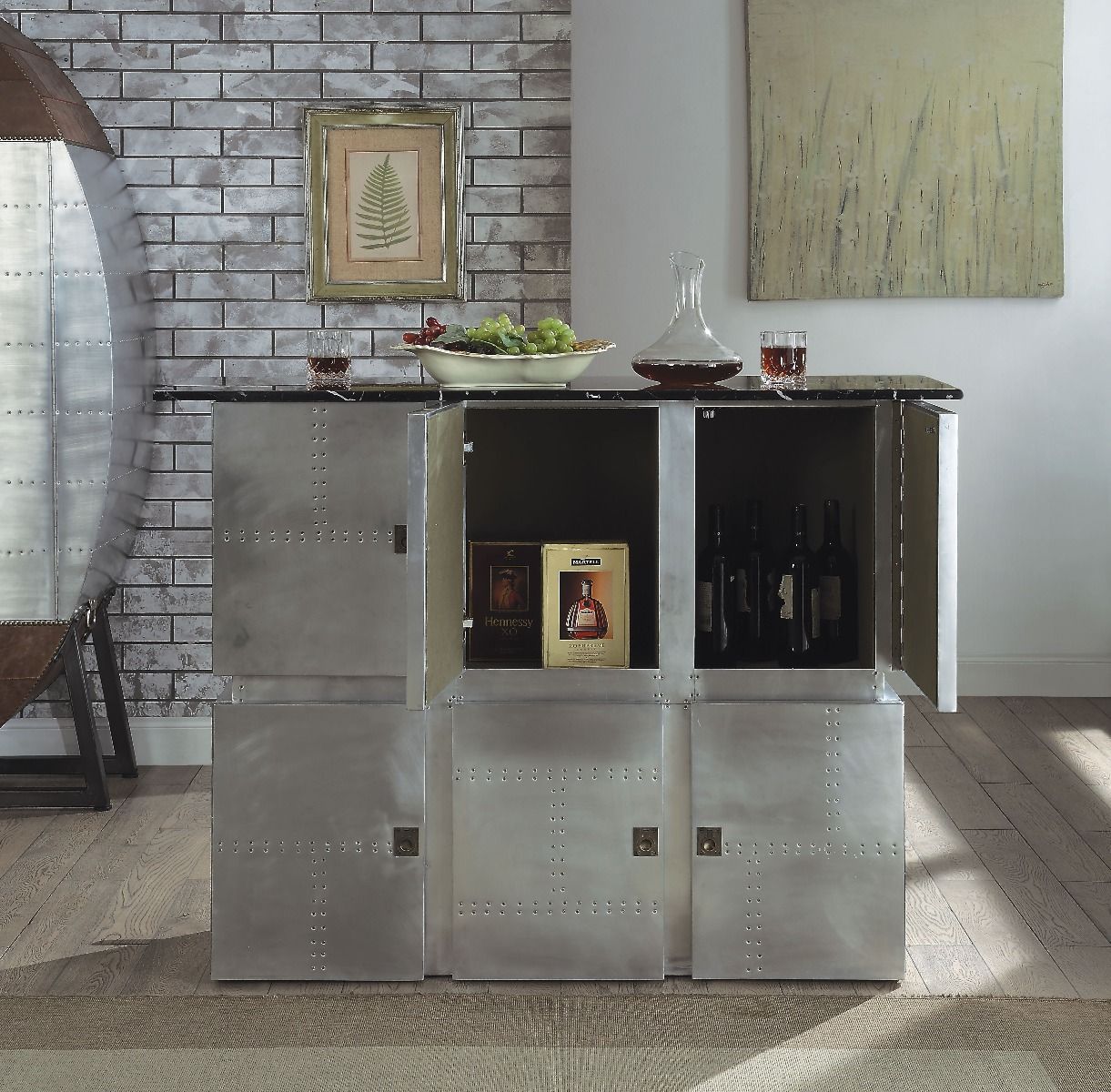 Brancaster - Bar Table With Marble Top - Marble Top & Aluminum - Urban Living Furniture (Los Angeles, CA)
