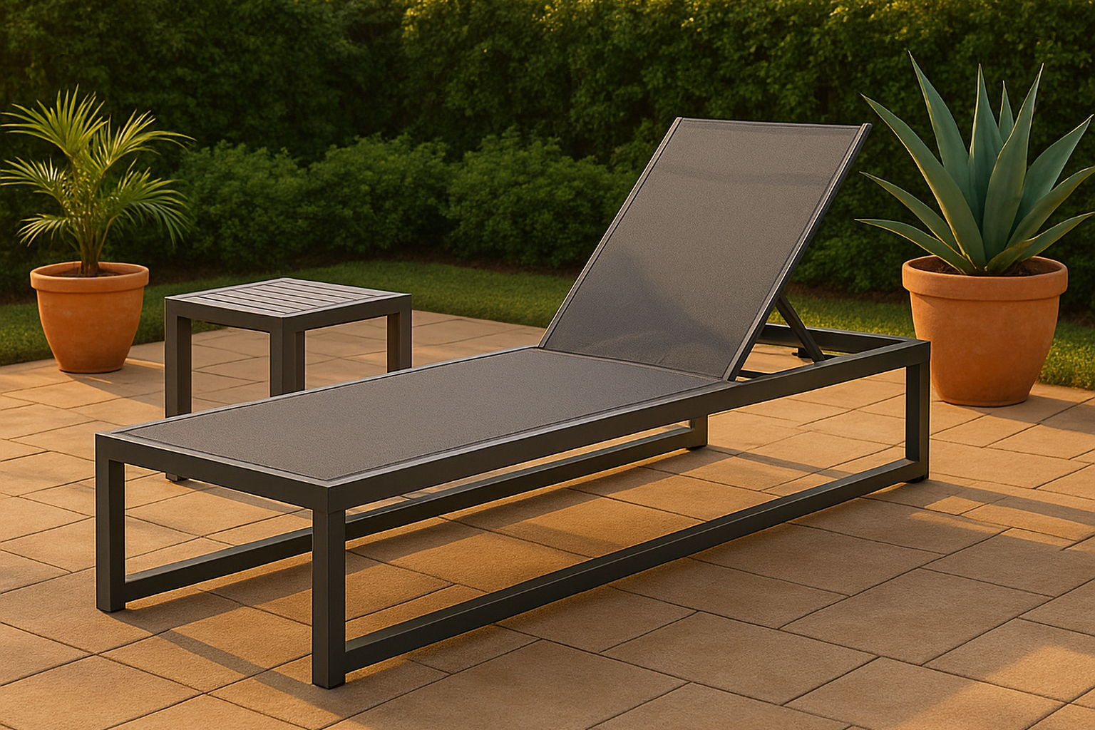 Maldives - Water Resistant Outdoor Patio Adjustable Sun Chaise Lounge Chair With Gray Base - Urban Living Furniture (Los Angeles, CA)