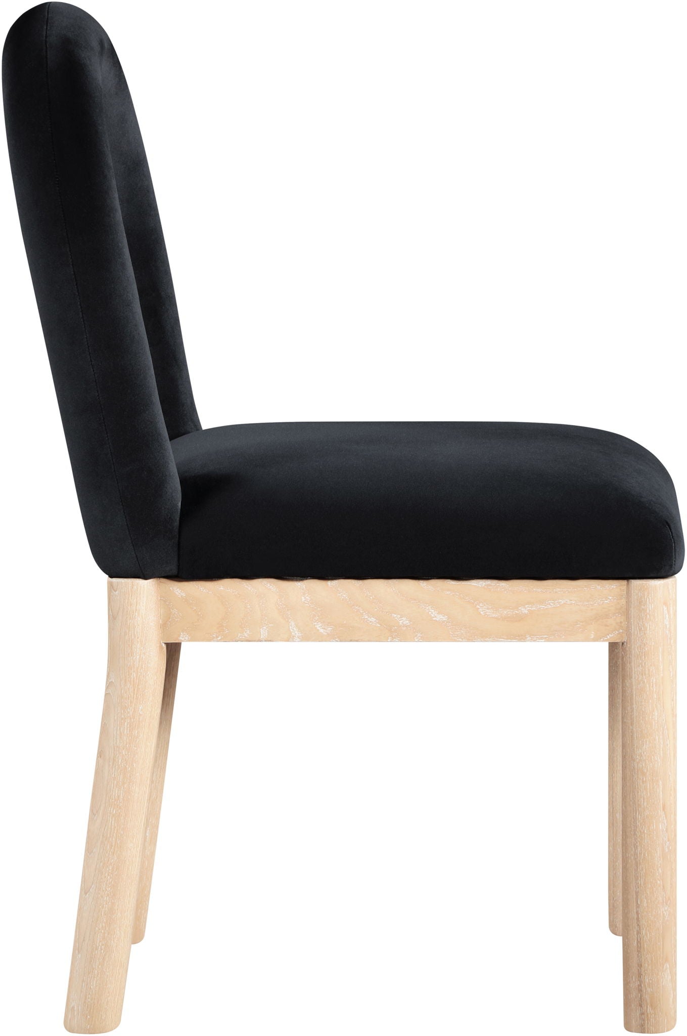 Conrad - Velvet Dining Chair With Natural Legs - Urban Living Furniture (Los Angeles, CA)