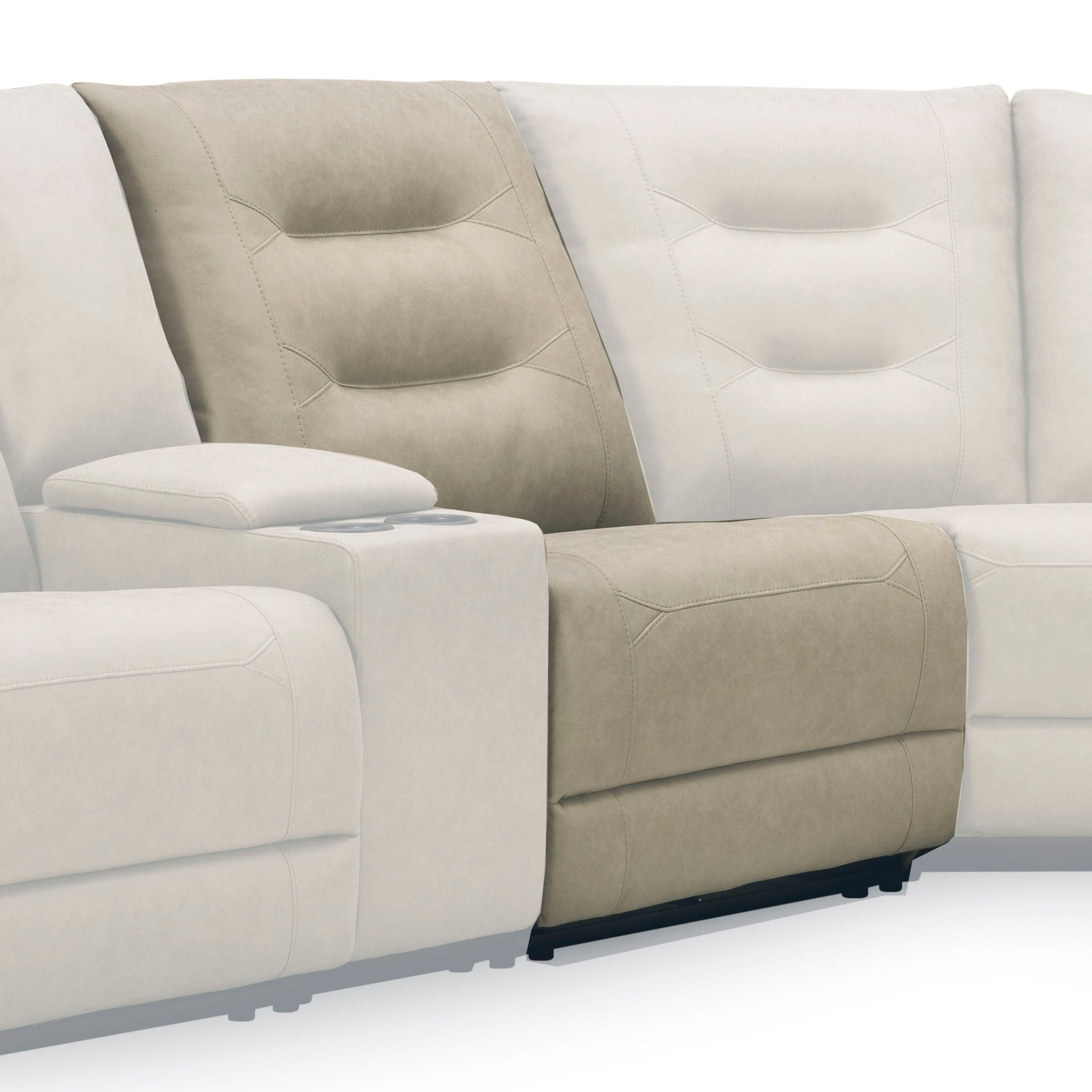 Caldwell - Power Armless Recliner - Tahoe Fog