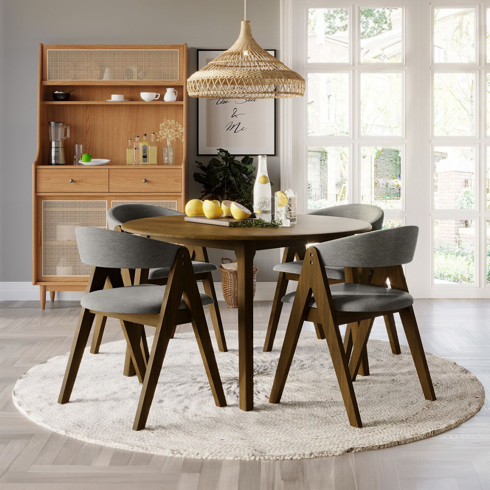 Keiki - Round Dining Table - Walnut - Urban Living Furniture (Los Angeles, CA)