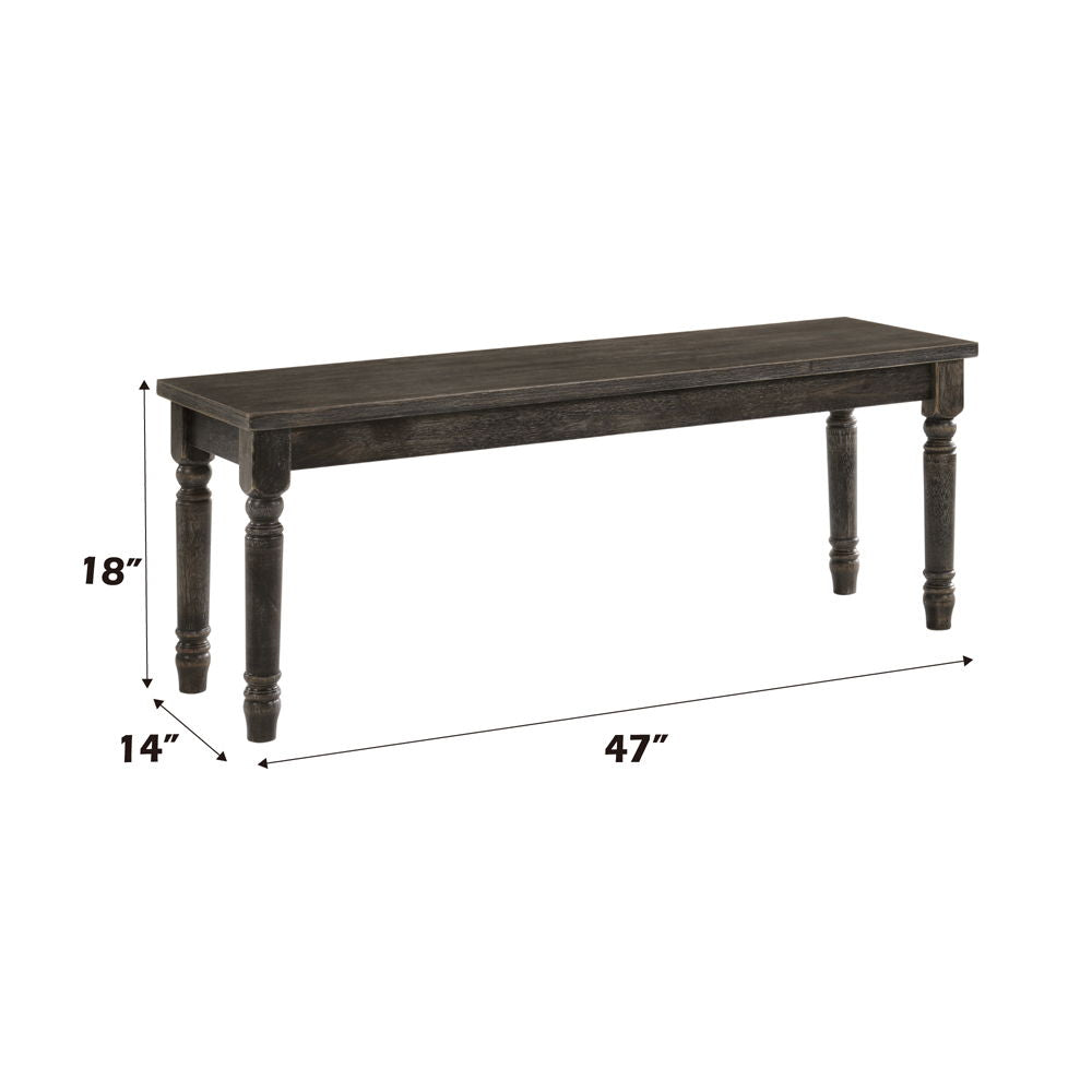 Claudia II - Bench - Weathered Gray - Urban Living Furniture (Los Angeles, CA)