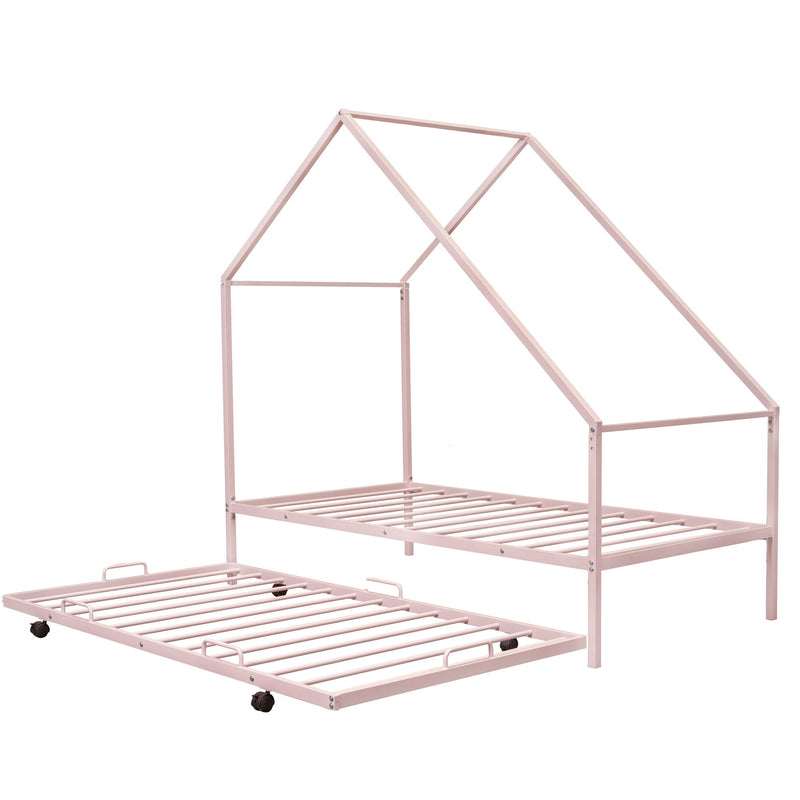 House Bed With Trundle