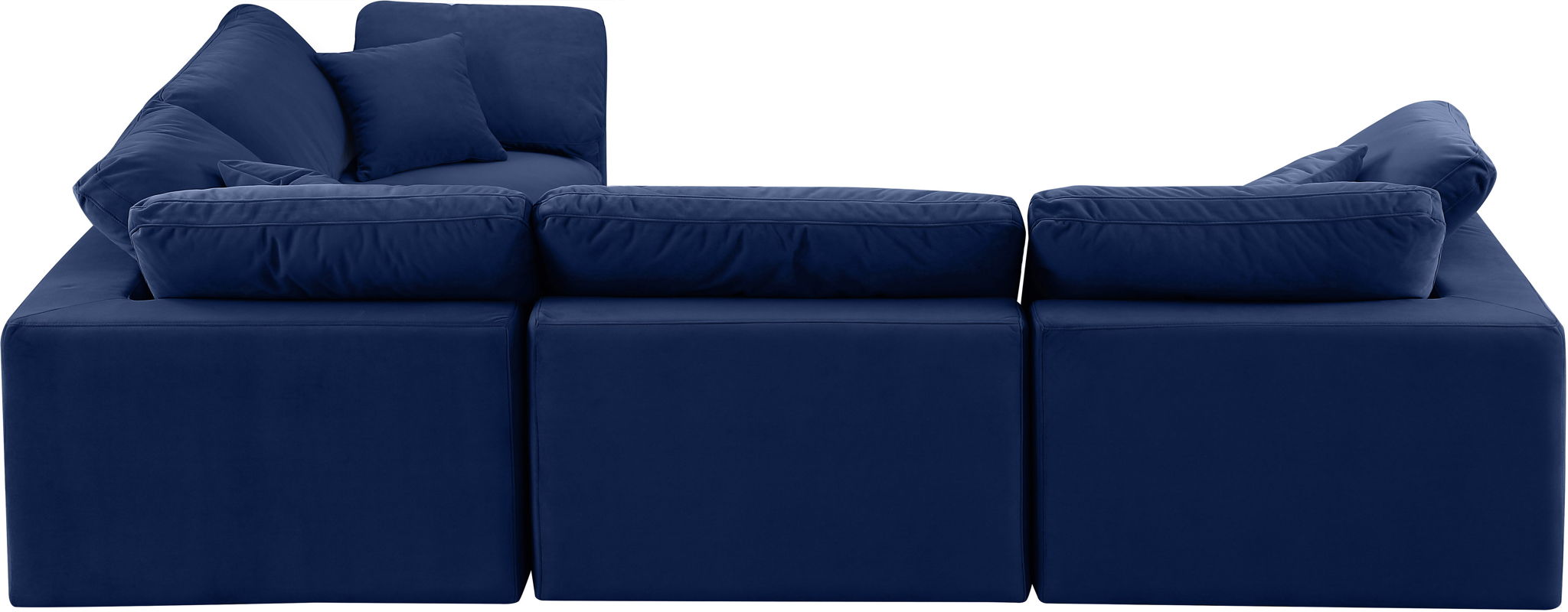 Comfy - 4 Piece Velvet Modular Sectional - Urban Living Furniture (Los Angeles, CA)