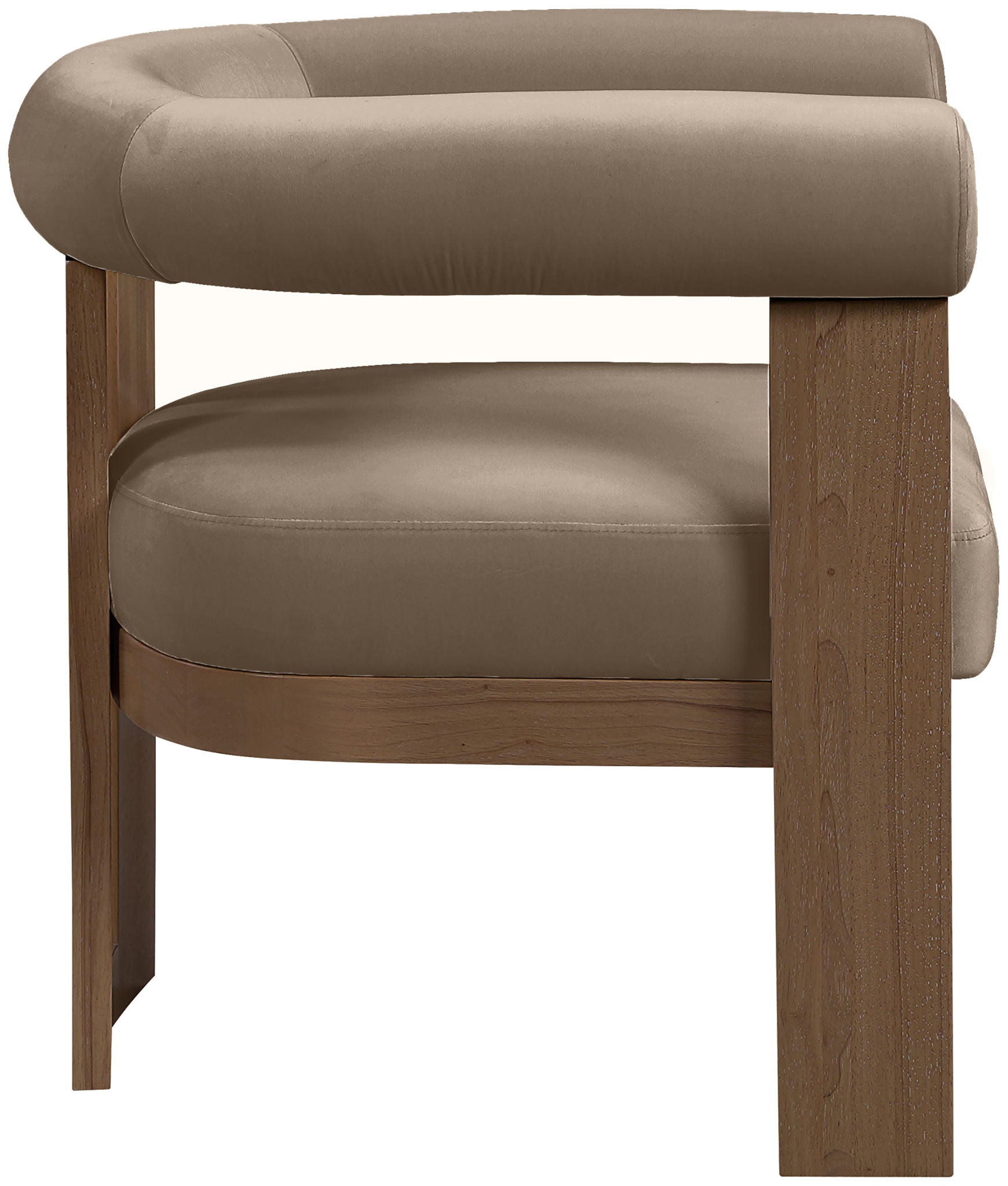 Arienzo - Performance Fabric Upholstered Accent Chair - Walnut Base - Urban Living Furniture (Los Angeles, CA)