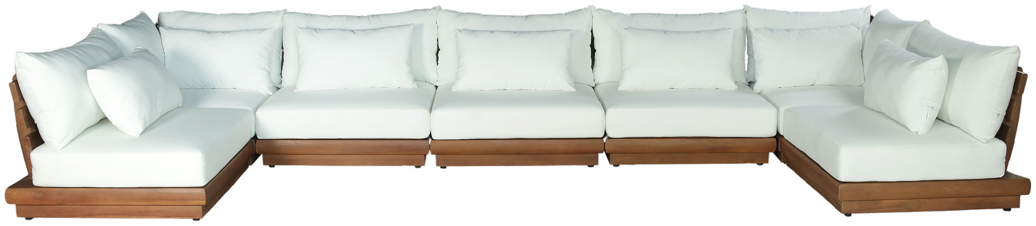 Mirella - 7 Piece Water Resistant Fabric Upholstered Outdoor Patio Modular Sectional - Urban Living Furniture (Los Angeles, CA)