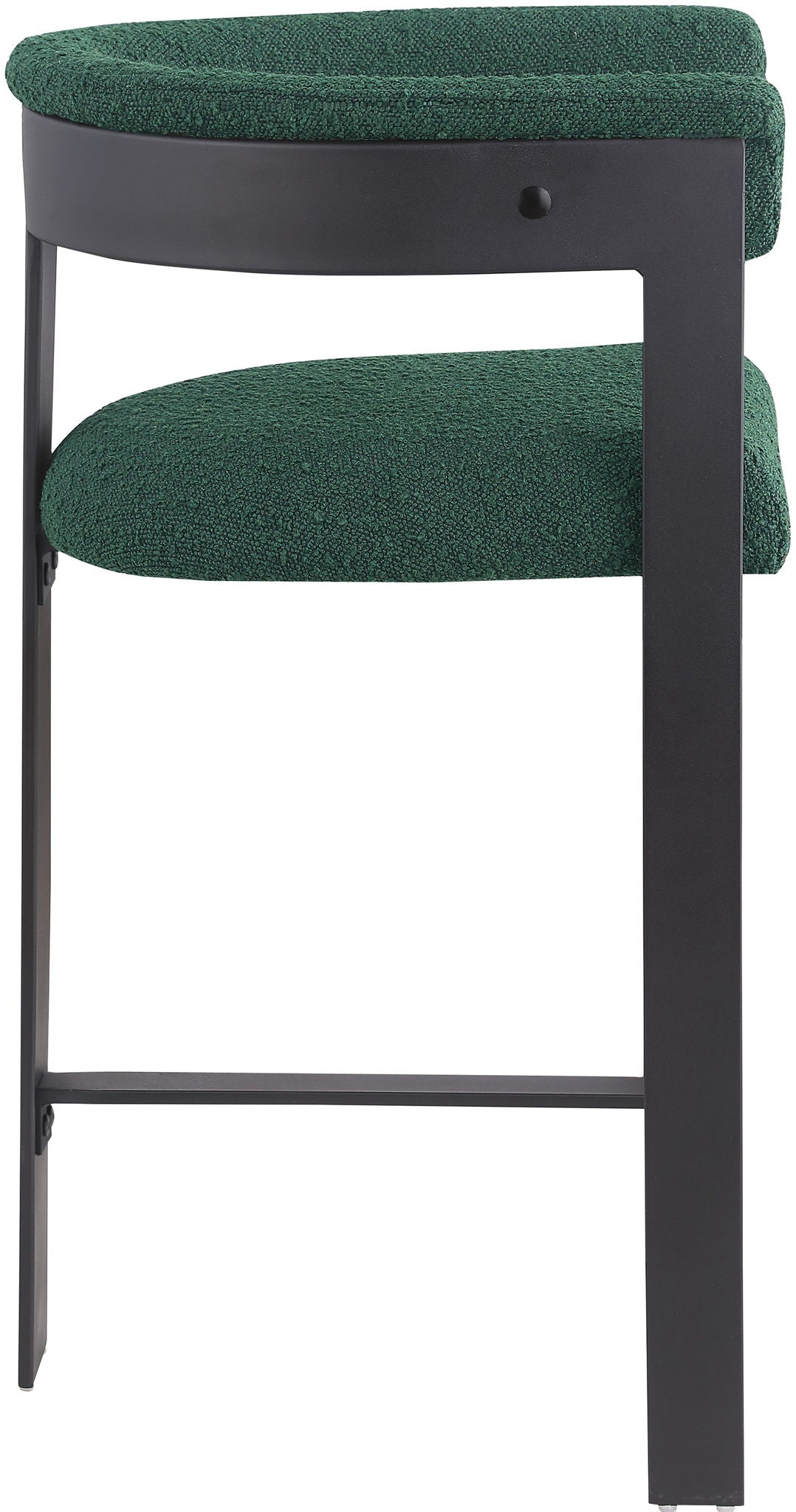Romeo - Boucle Counter Stool With Black Base (Set of 2) - Urban Living Furniture (Los Angeles, CA)