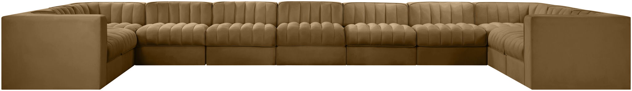 Rummi - Velvet Performance Fabric Upholstered 11 Piece Modular Sectional - Urban Living Furniture (Los Angeles, CA)