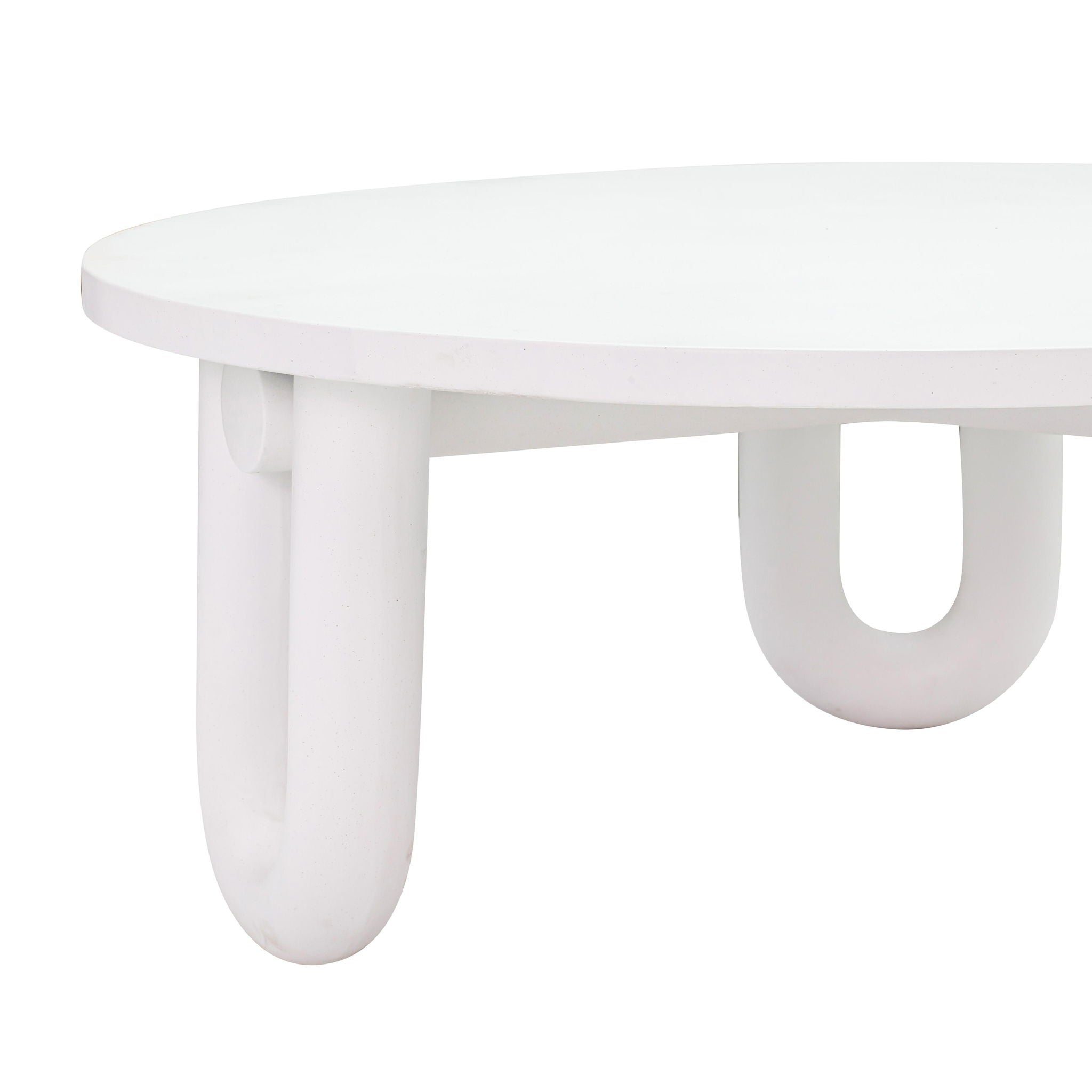 Tildy - Concrete Coffee Table - White - Urban Living Furniture (Los Angeles, CA)
