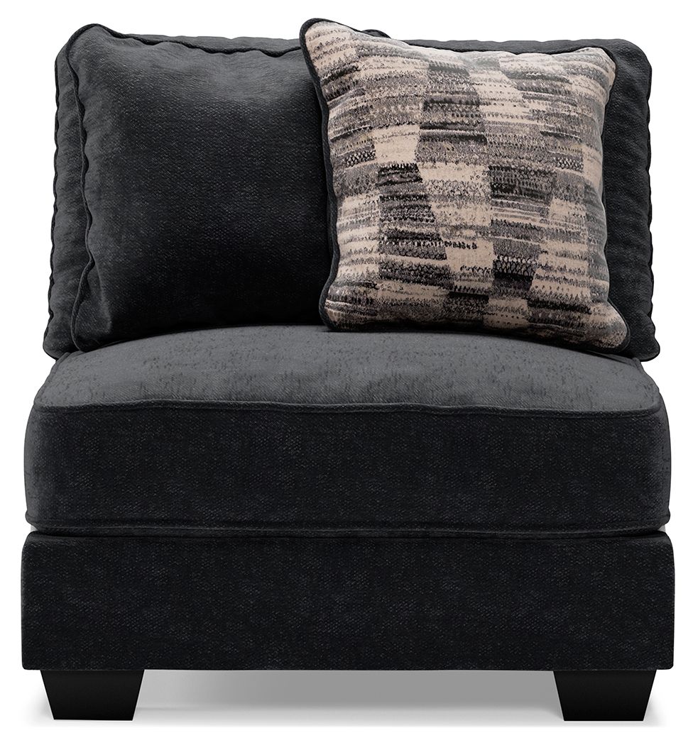 Lavernett - Charcoal - Armless Chair - Urban Living Furniture (Los Angeles, CA)
