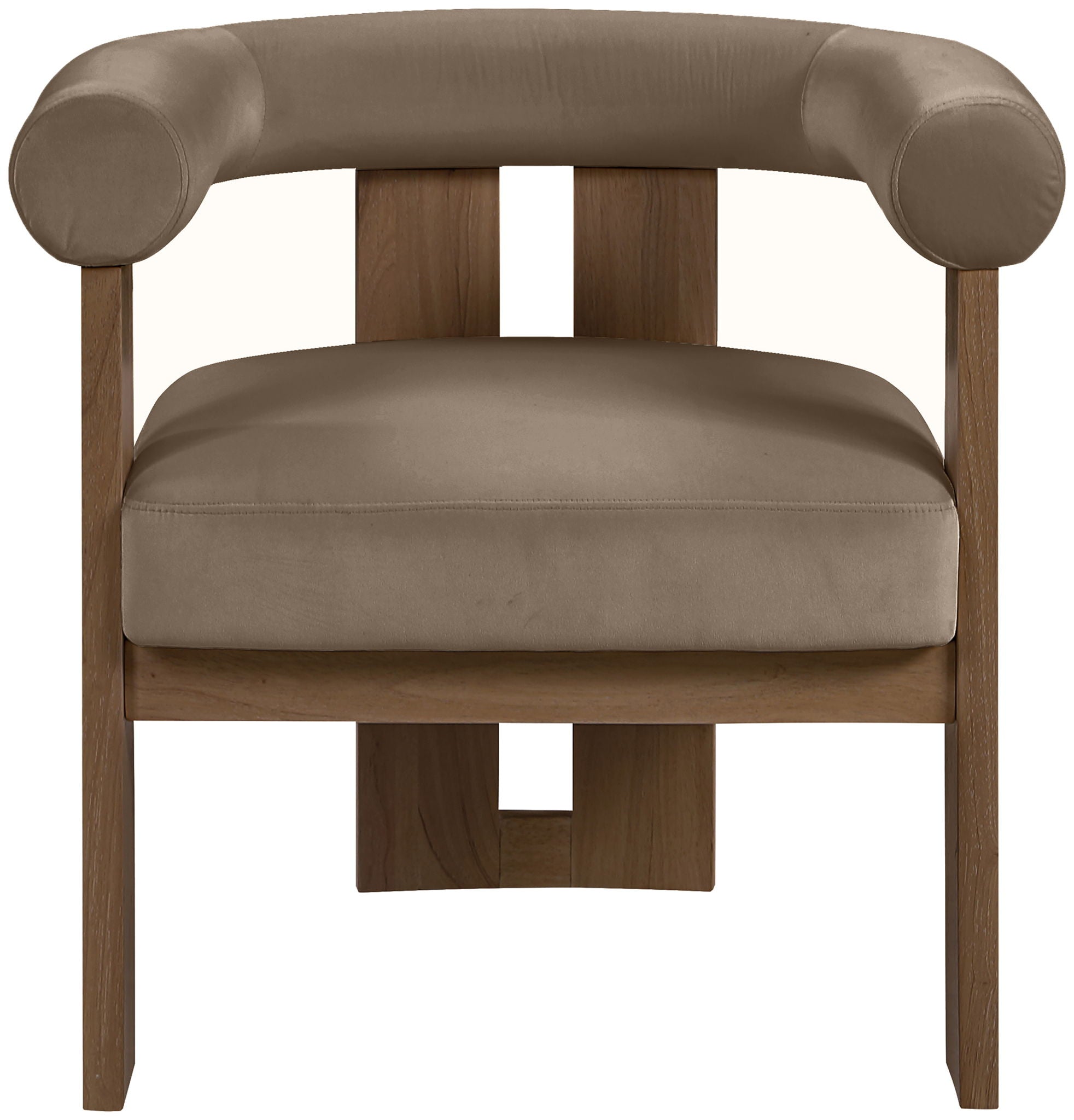 Arienzo - Performance Fabric Upholstered Accent Chair - Walnut Base - Urban Living Furniture (Los Angeles, CA)