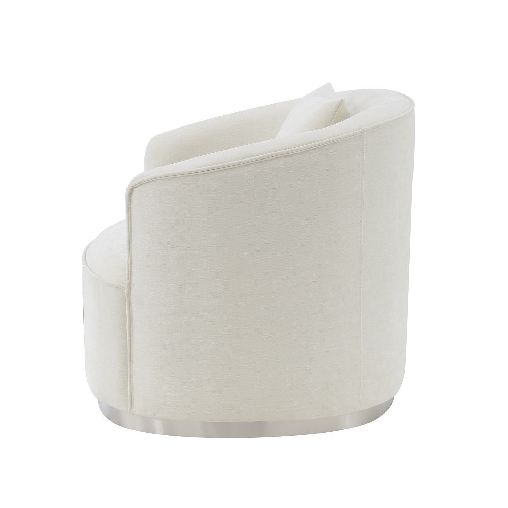 Odette - Chair With Pillow - Beige Chenille - Urban Living Furniture (Los Angeles, CA)