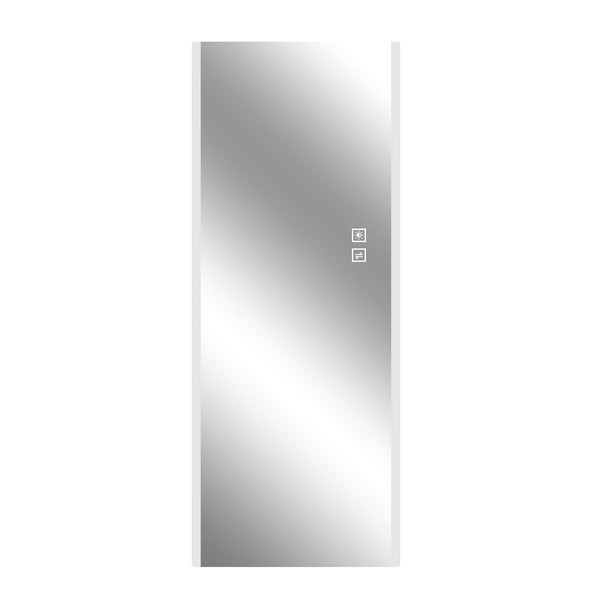Frameless Full Length LED Mirror With 3 Color Changing Light And Explosion Proof Glass - Silver