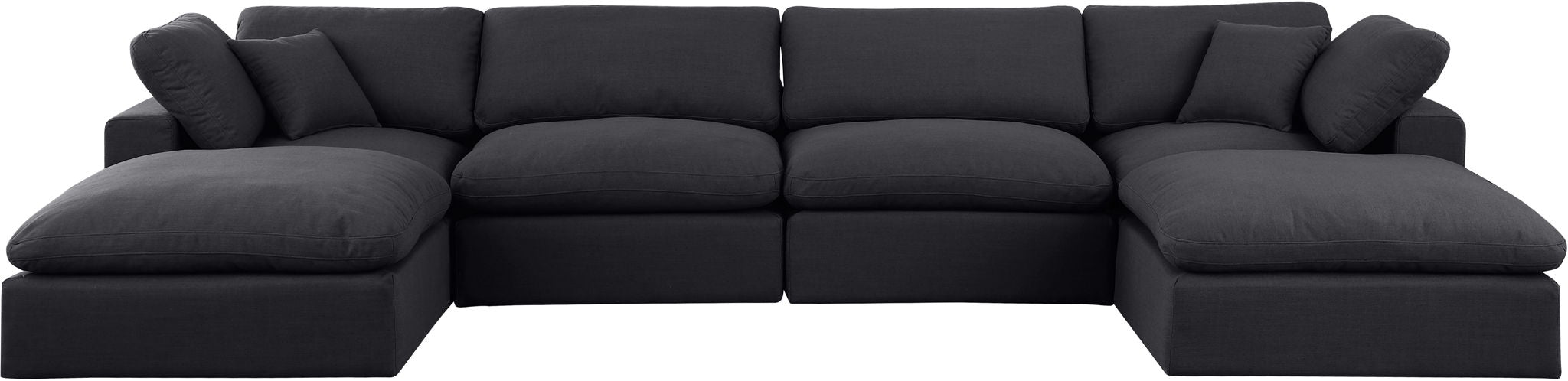 Comfy - 6 Piece Linen Modular Double Chaise Sectional - Urban Living Furniture (Los Angeles, CA)
