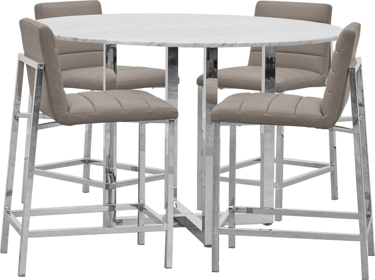 Amalfi - Metal Back Counter Stool (Set of 2)