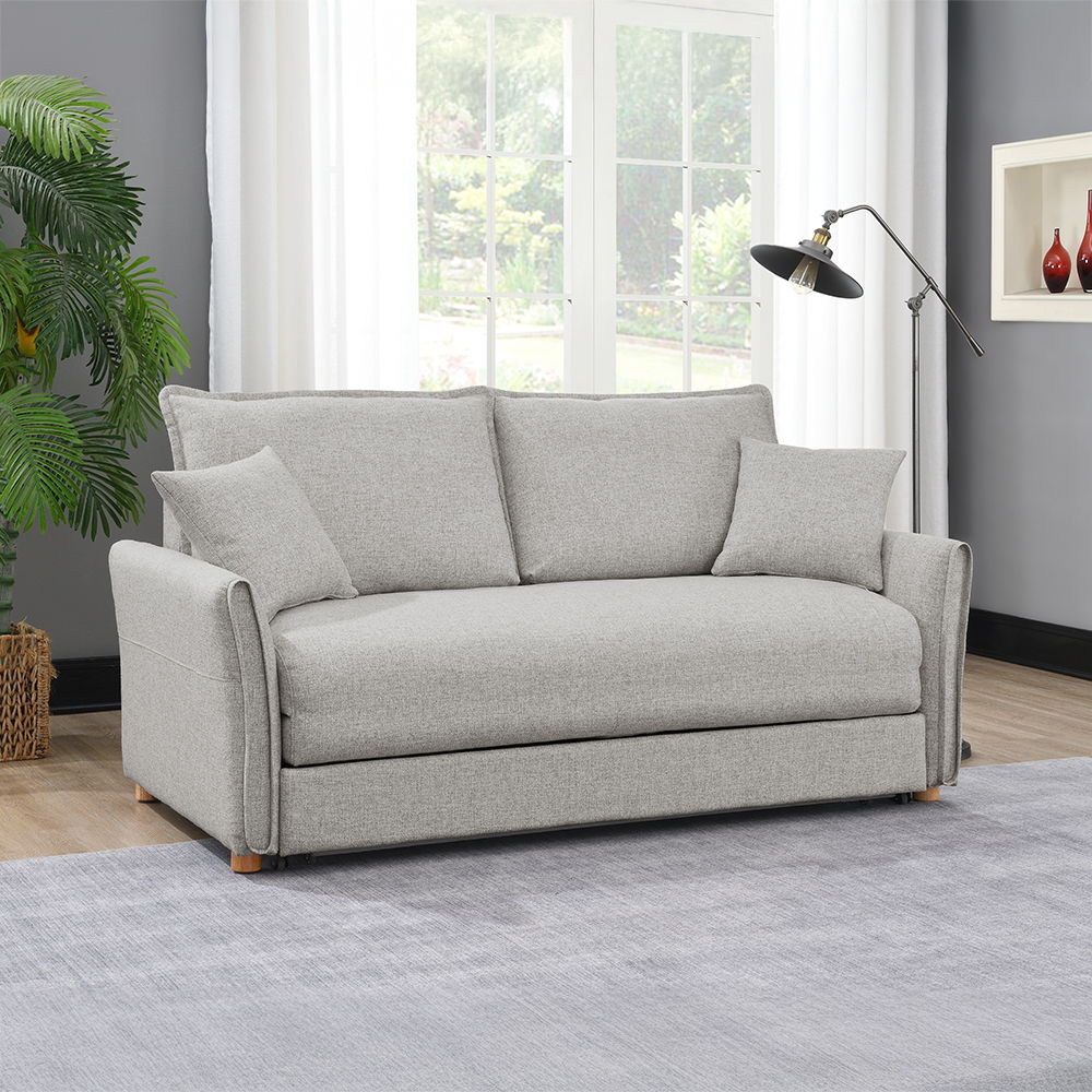 Oran - Sofa With Sleeper - Gray Chenille - Urban Living Furniture (Los Angeles, CA)