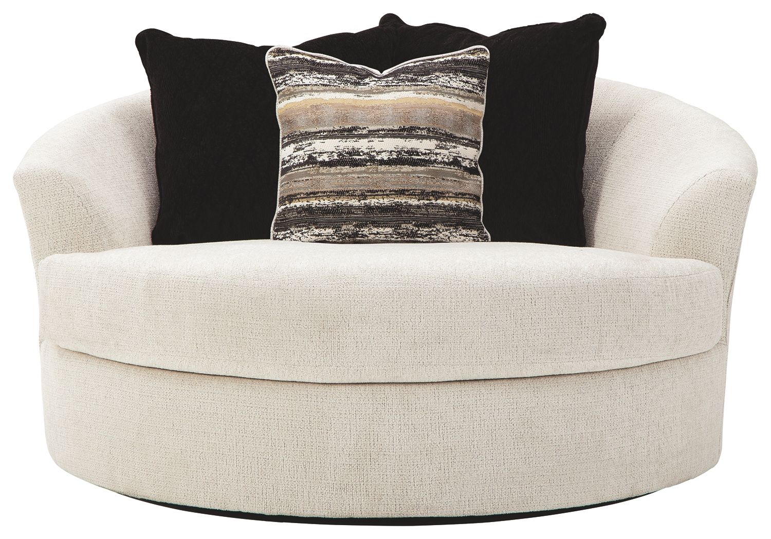 Cambri - Snow - Oversized Round Swivel Chair - Urban Living Furniture (Los Angeles, CA)