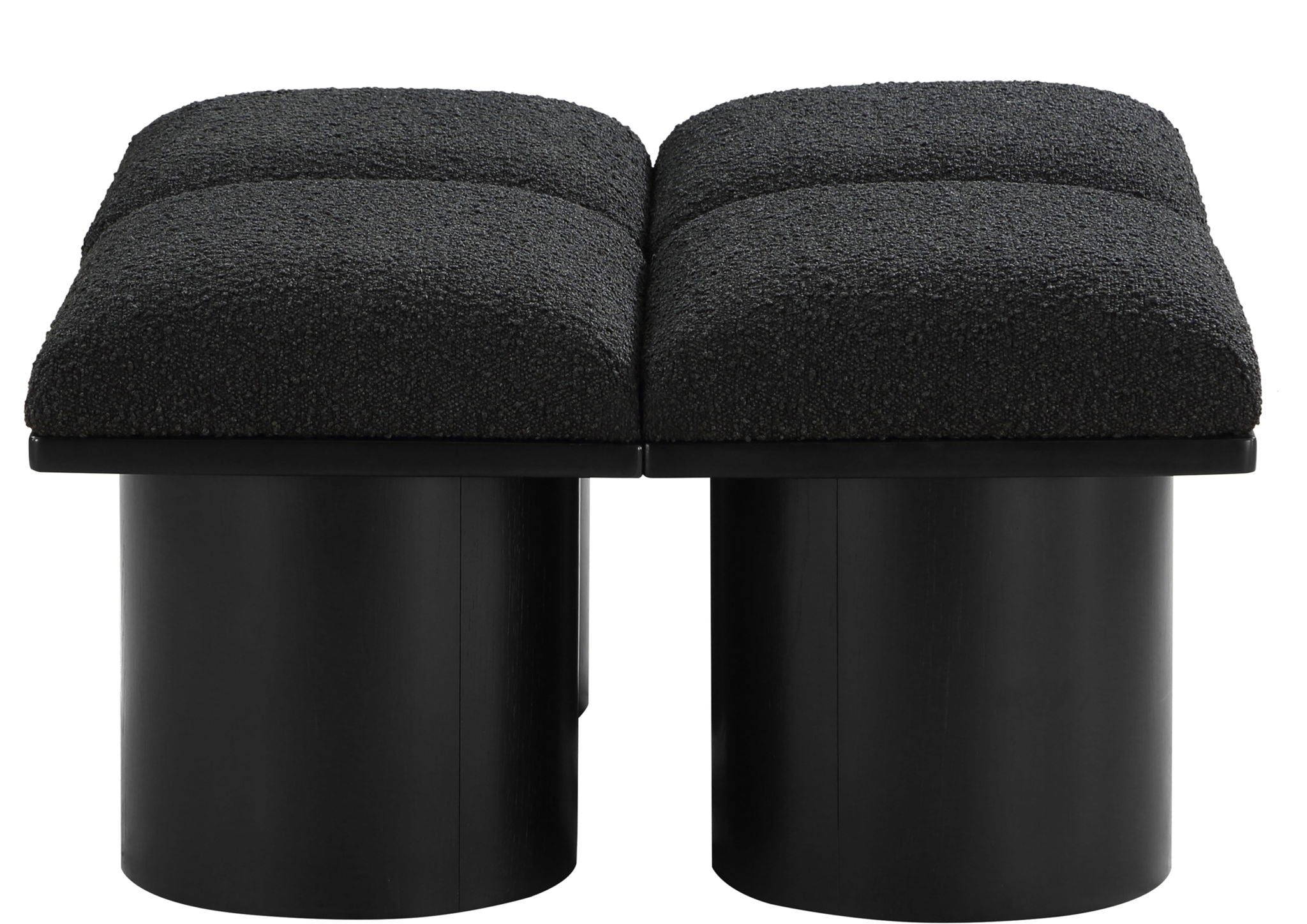 Pavilion - 4 Piece Modular Bench With Black Base