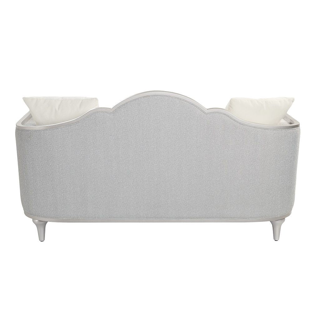 Kasa - Loveseat With 3 Pillows - Beige Linen & Champagne - Urban Living Furniture (Los Angeles, CA)