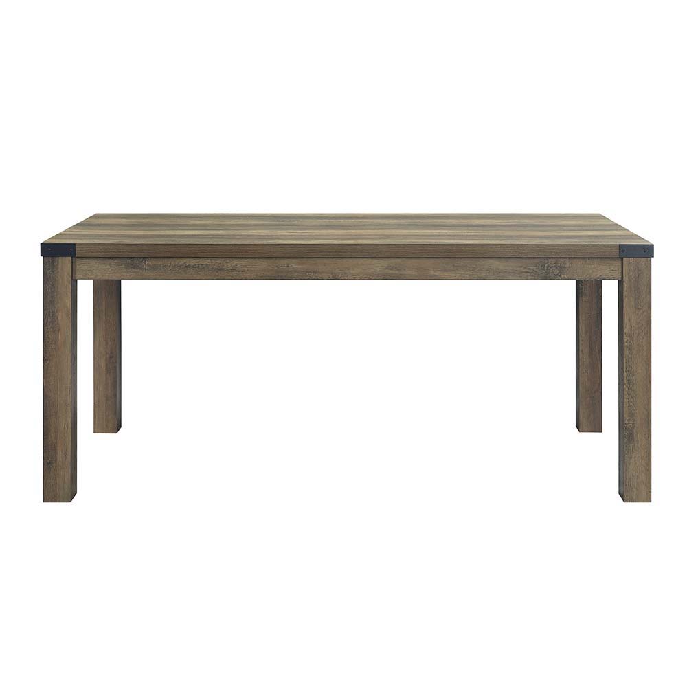 Abiram - Dining Table - Rustic Oak Finish - Urban Living Furniture (Los Angeles, CA)