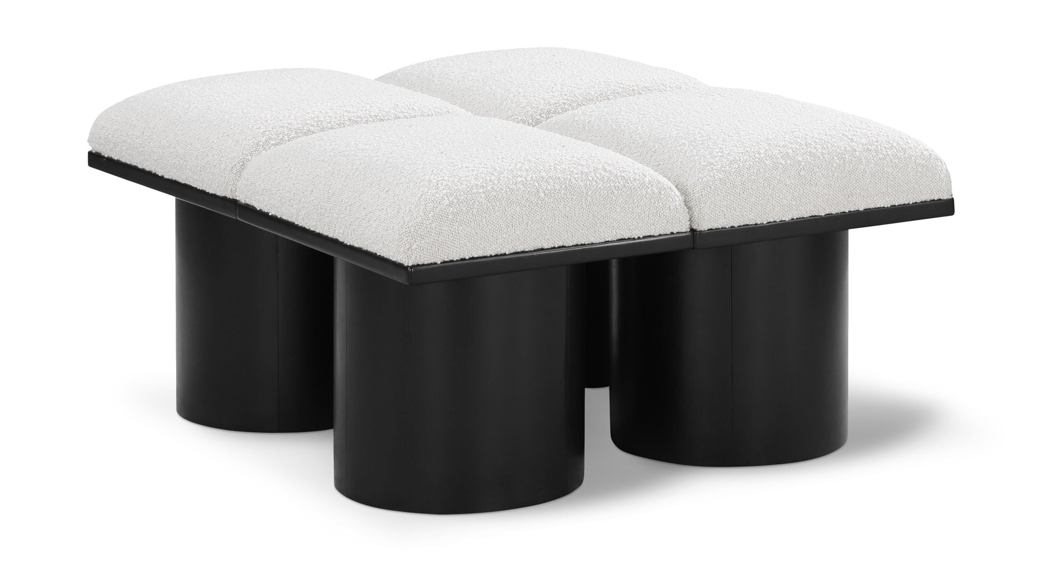 Pavilion - 4 Piece Modular Bench With Black Base - Urban Living Furniture (Los Angeles, CA)
