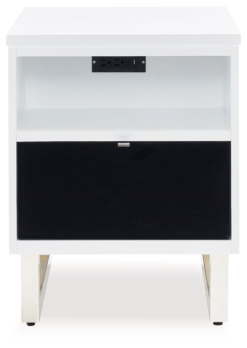 Gardoni - White / Black - Chair Side End Table - Urban Living Furniture (Los Angeles, CA)