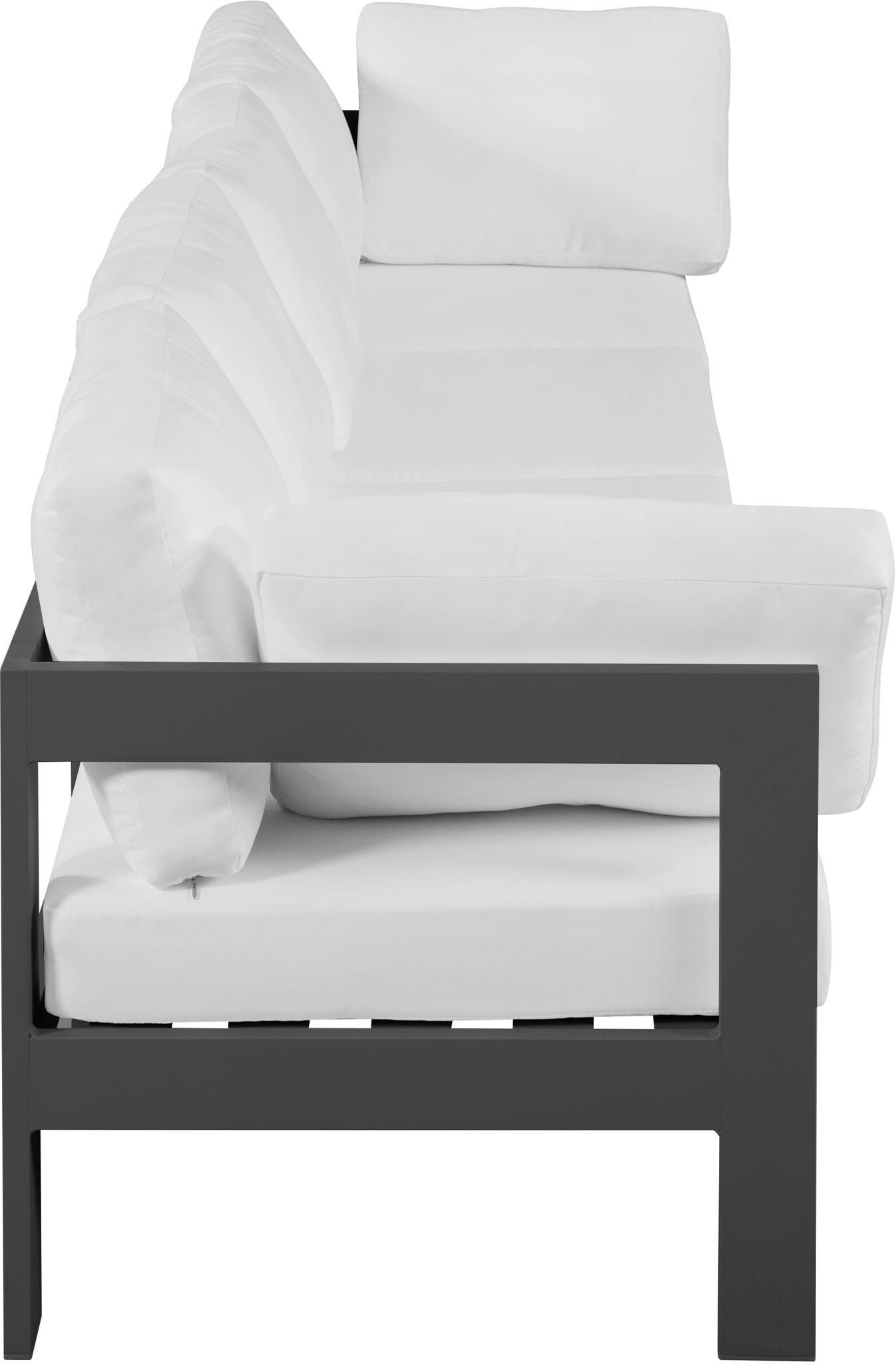 Nizuc - Outdoor Patio 4 Seat Modular Sofa With Gray Frame - Urban Living Furniture (Los Angeles, CA)