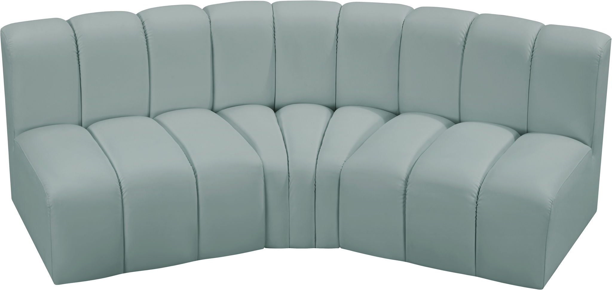 Arc - Faux Leather 3 Piece Modular Corner Sofa