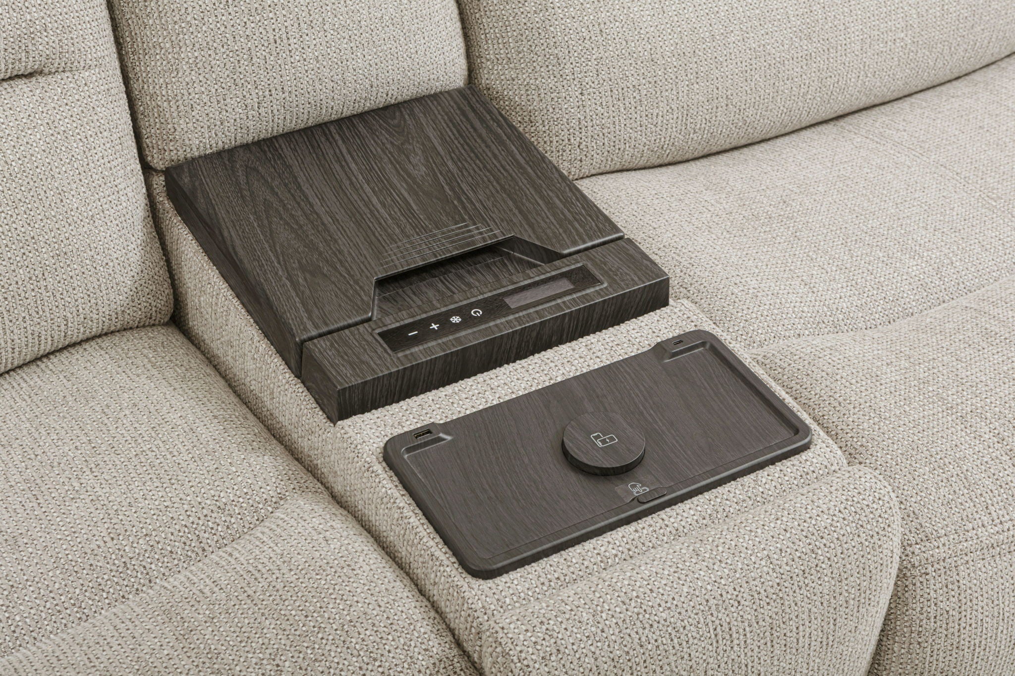 Felix - Power Tilt Console With Beverage Chiller - Mari Fawn - Urban Living Furniture (Los Angeles, CA)