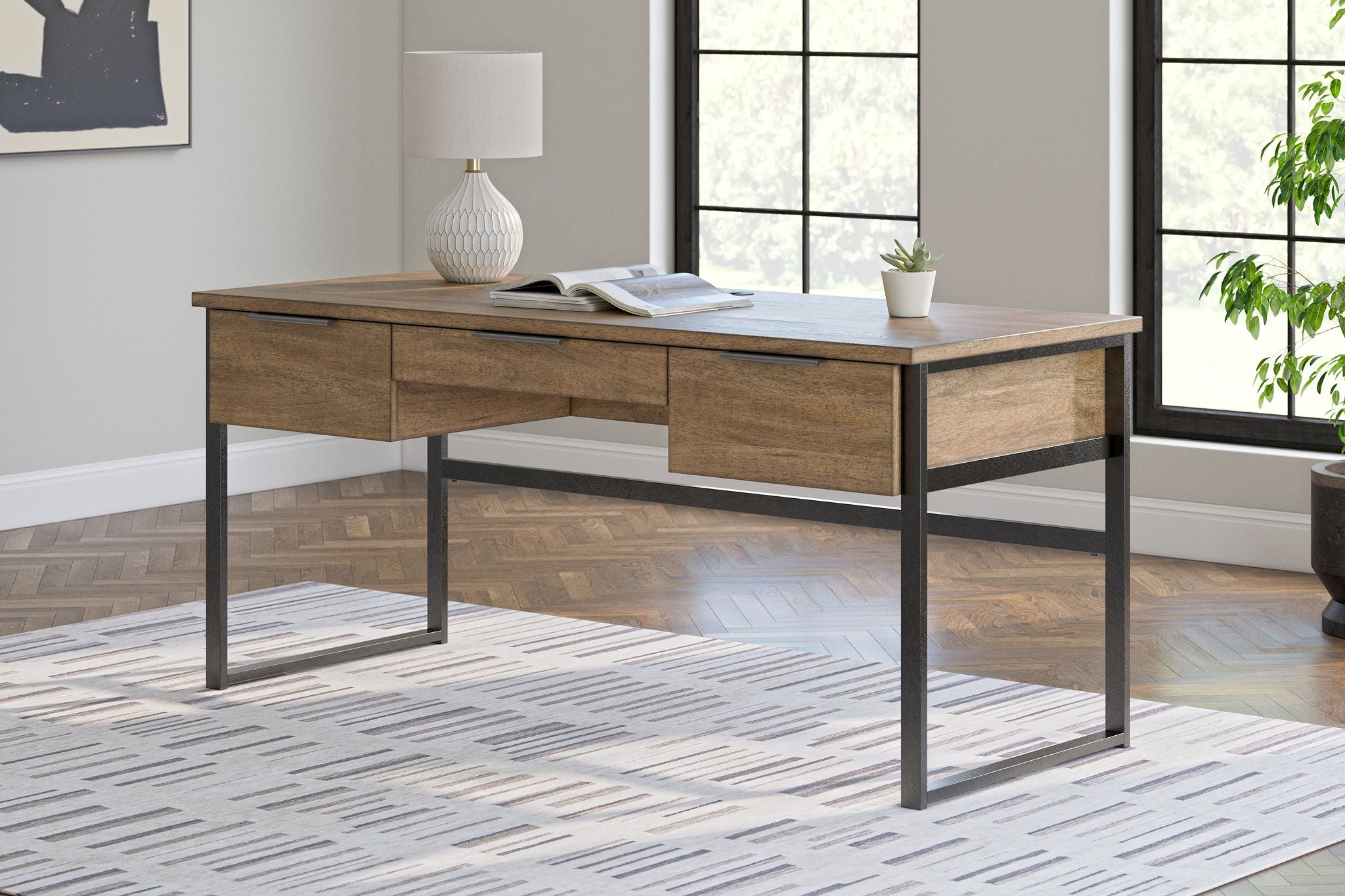 Montia - Light Brown - Home Office Desk - Urban Living Furniture (Los Angeles, CA)