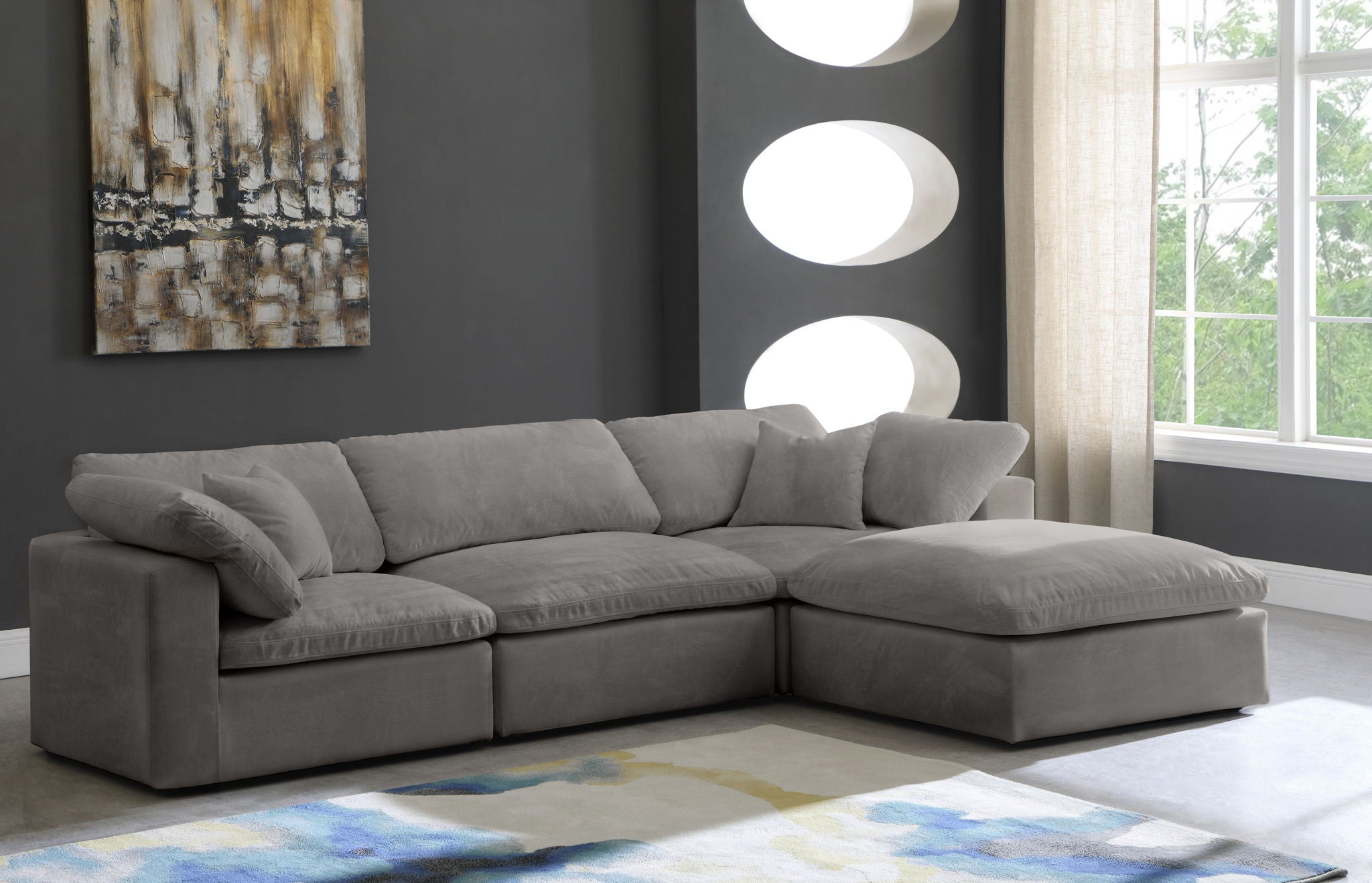 Cozy - 4 Piece Modular Sectional With Chaise - Urban Living Furniture (Los Angeles, CA)