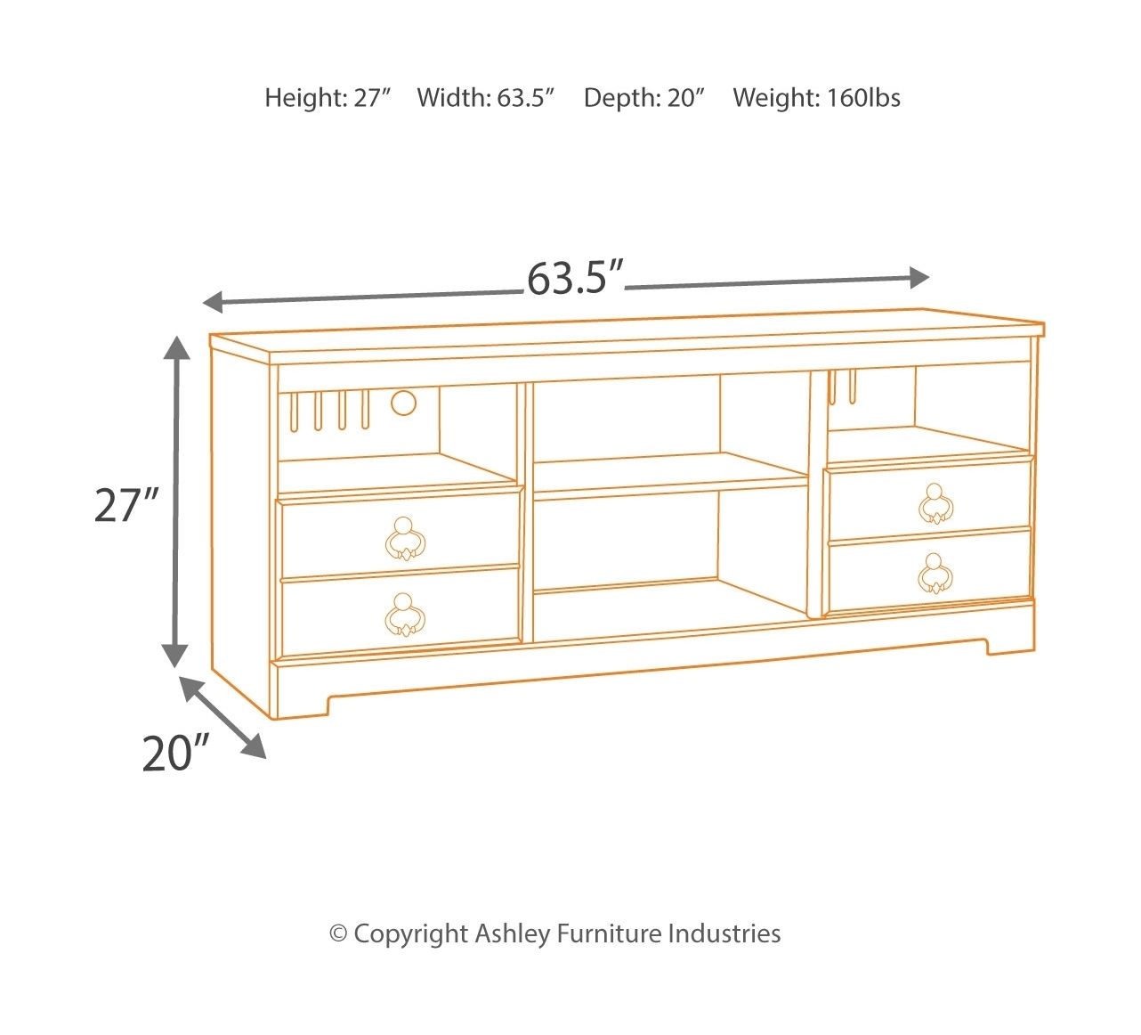 Willowton - Entertainment Center With Fireplace Option - Urban Living Furniture (Los Angeles, CA)