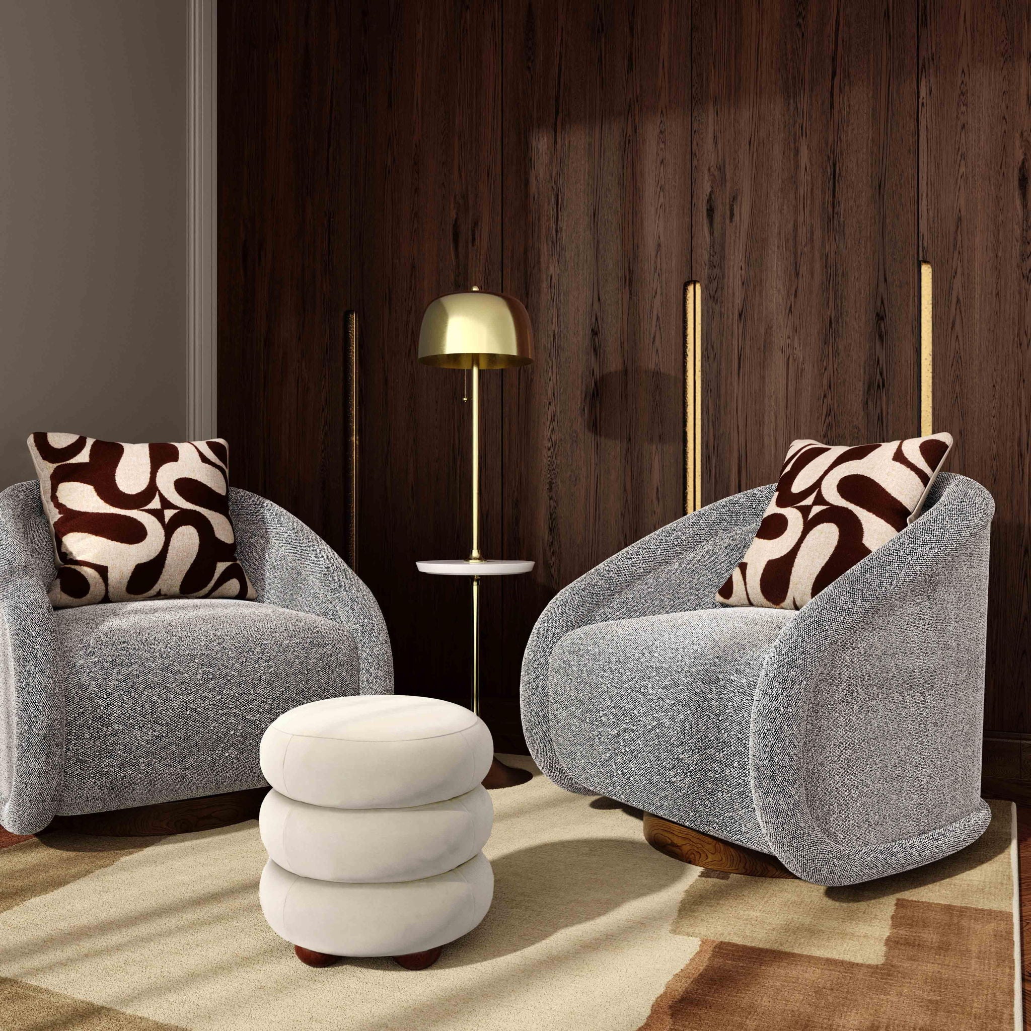 Rory - Boucle Swivel Chair - Urban Living Furniture (Los Angeles, CA)