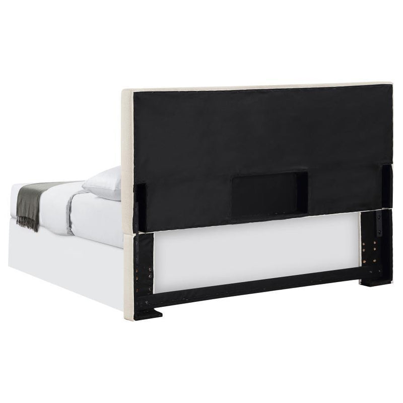 Pirro - Upholstered King Panel Headboard - Sand