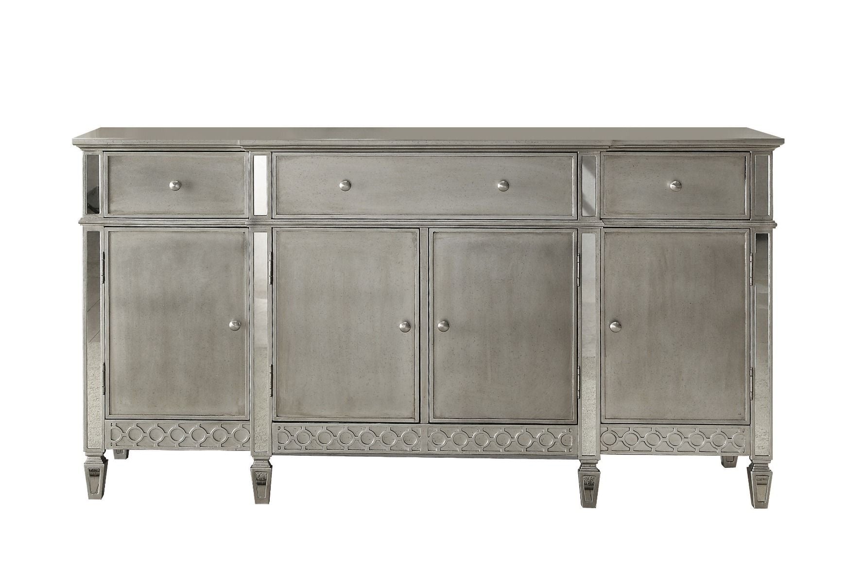 Kacela - Server - Mirrored & Antique Silver Finish - Urban Living Furniture (Los Angeles, CA)