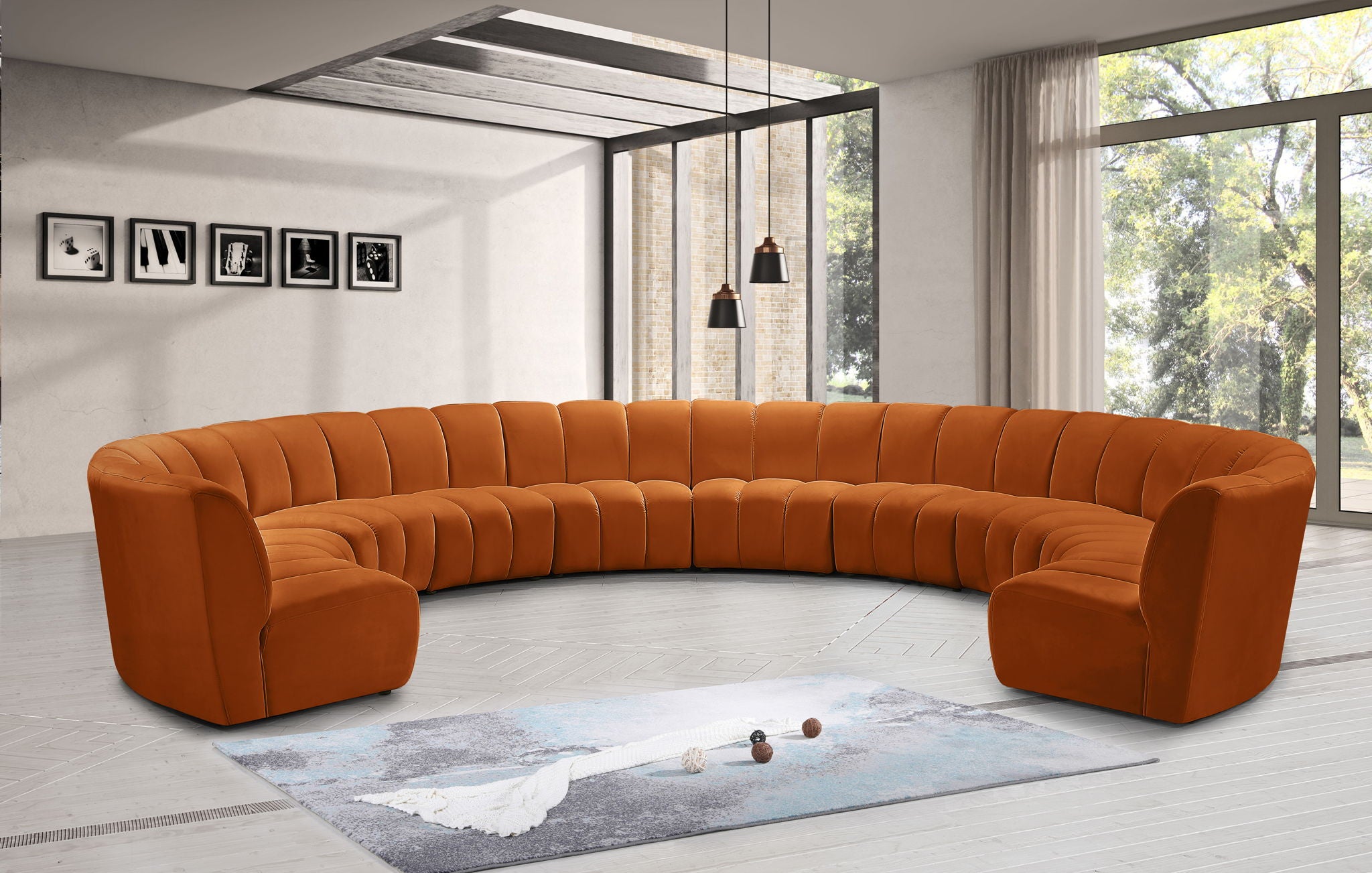Infinity - 10 Piece Velvet Modular Sectional - Urban Living Furniture (Los Angeles, CA)