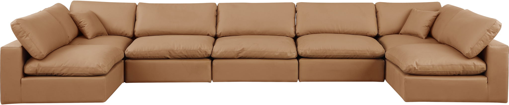 Comfy - 7 Piece Faux Leather Modular Armless Sectional - Urban Living Furniture (Los Angeles, CA)